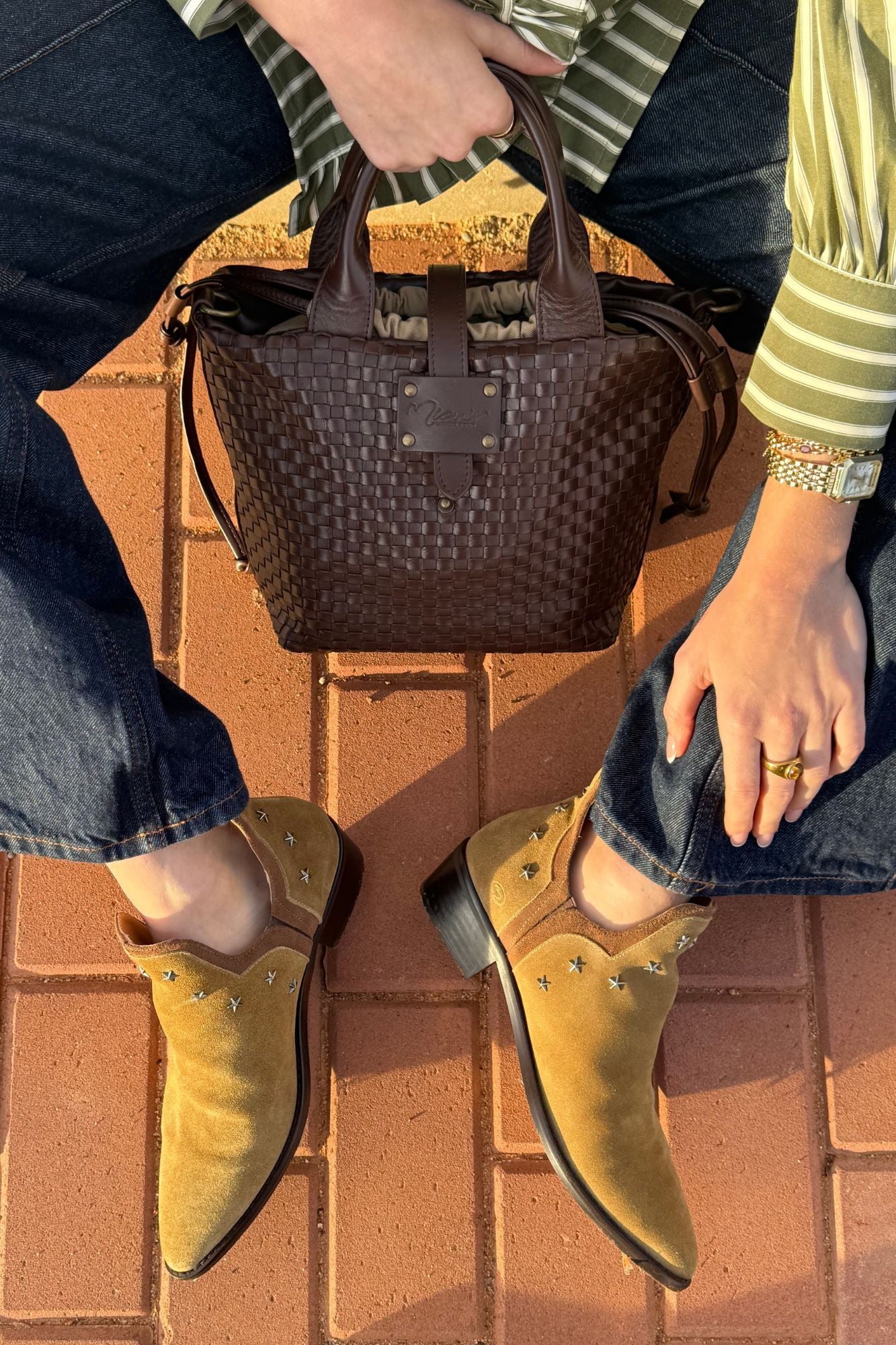 CAPAZO TRENZADO CHOCOLATE