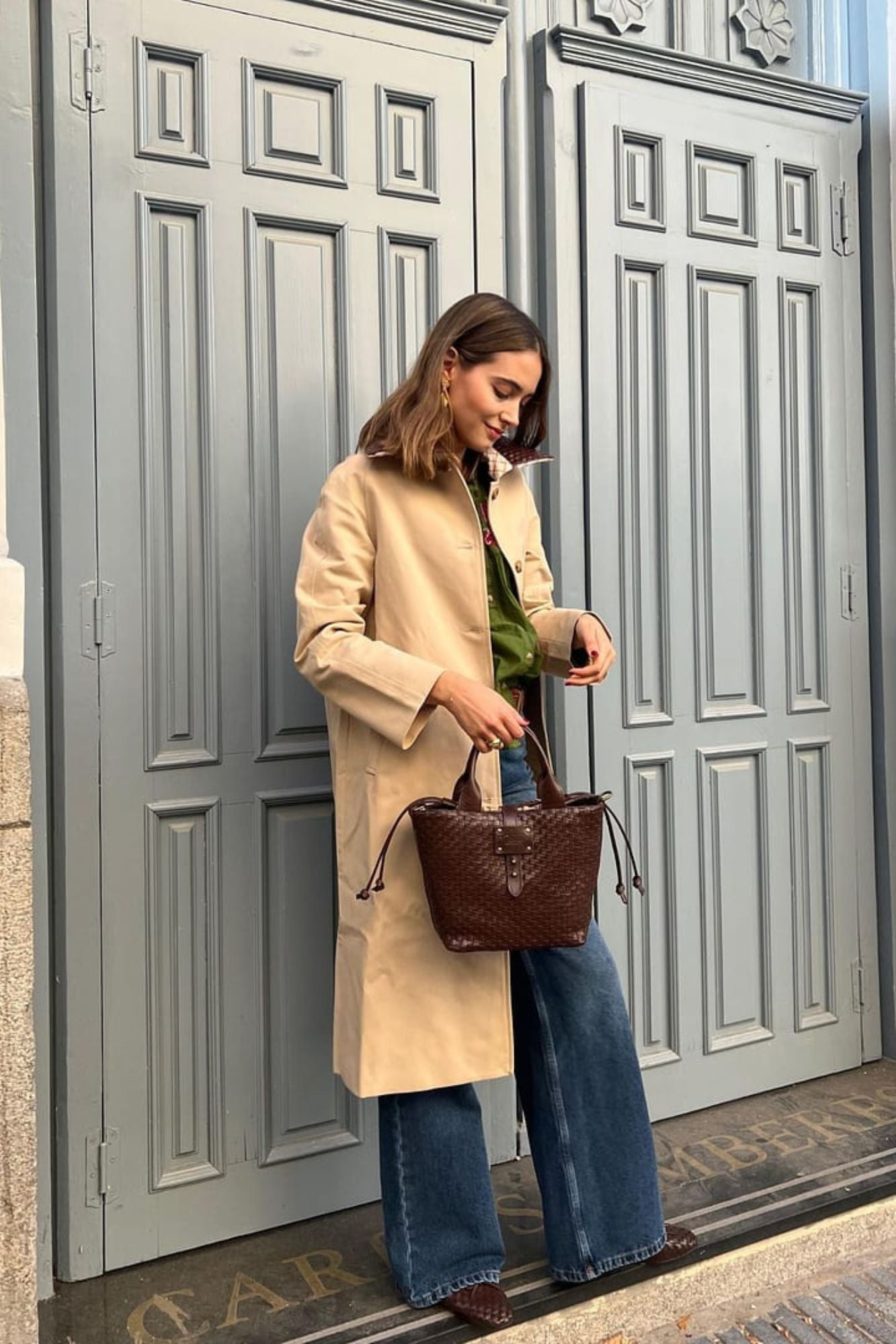 CAPAZO TRENZADO CHOCOLATE