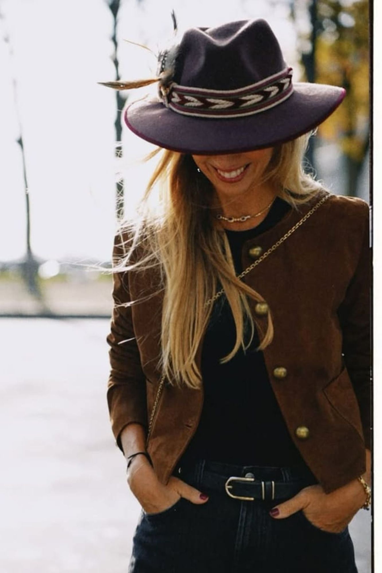 CHAQUETA ANTE CANESU CHOCOLATE