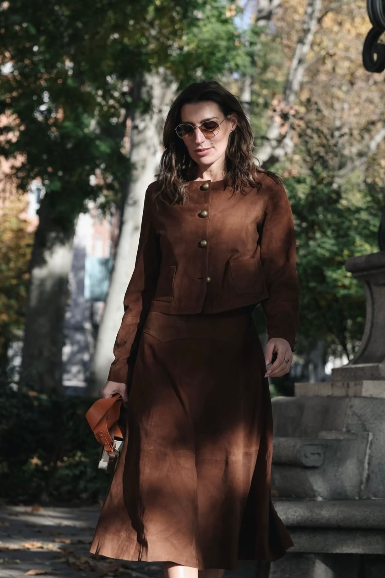 CHAQUETA ANTE CANESU CHOCOLATE