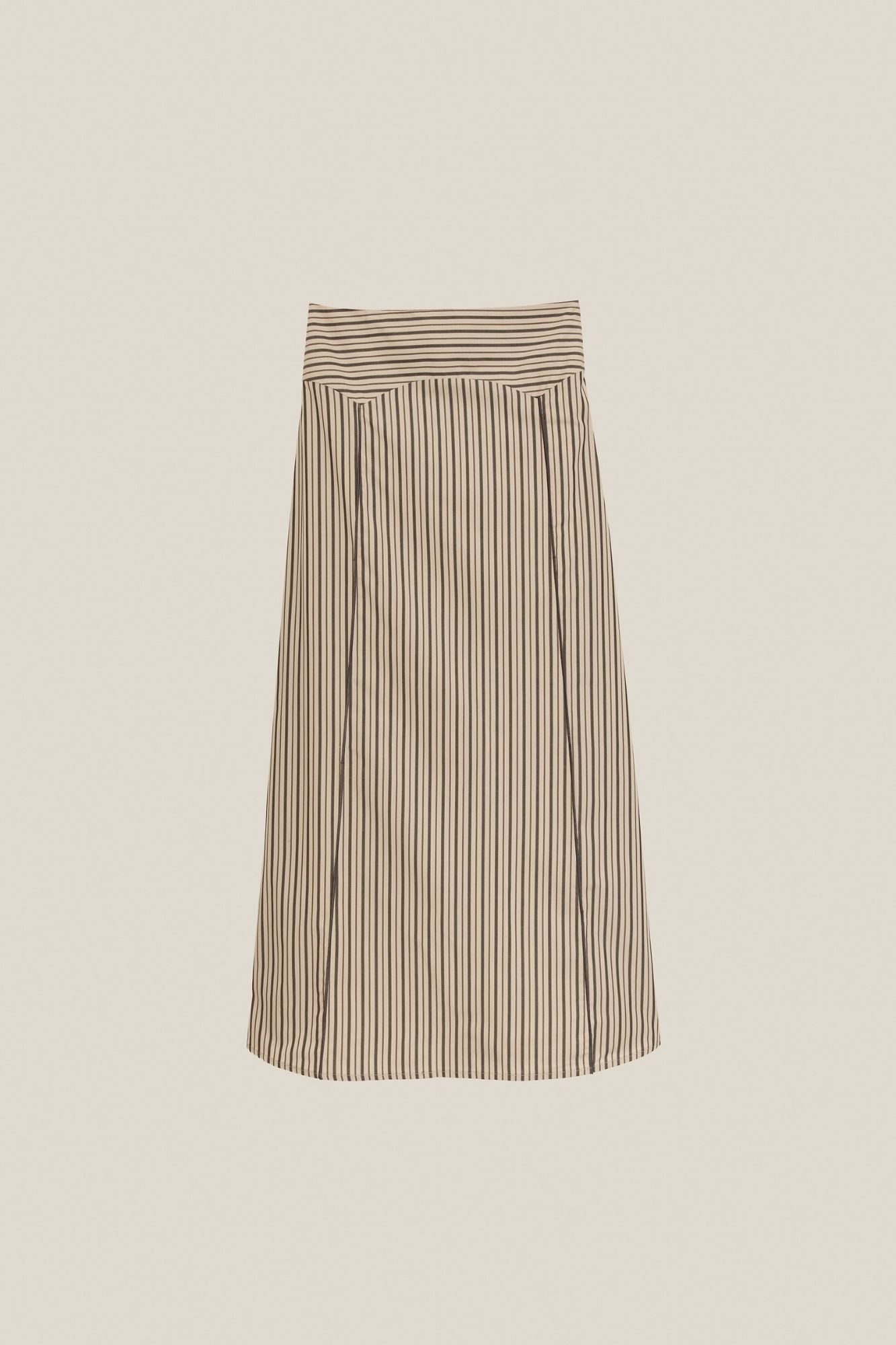 FALDA CANESU RAYAS BEIGE