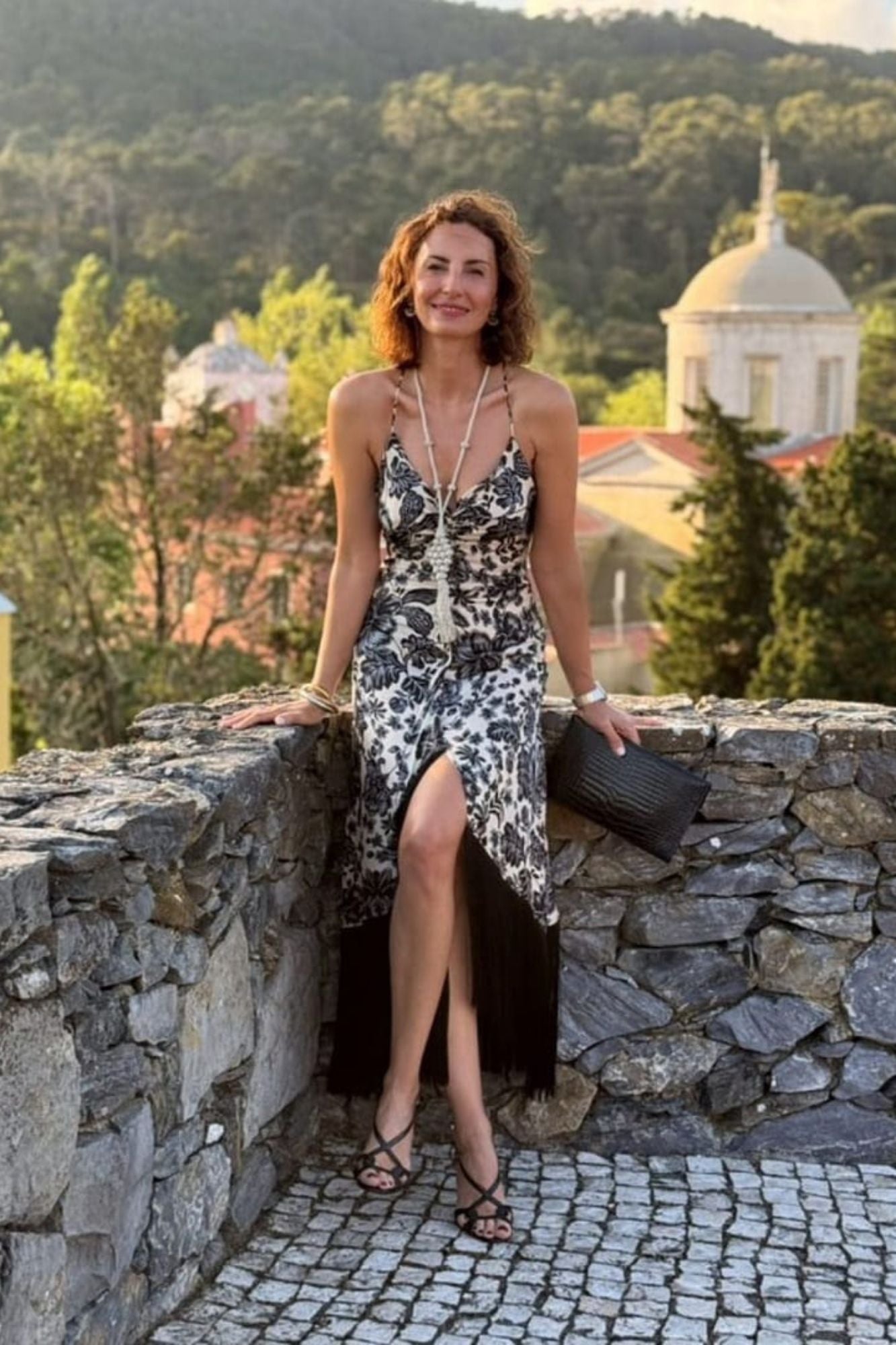 SANDALIA GADEA PETIT GRABADO NEGRO 5.5CM