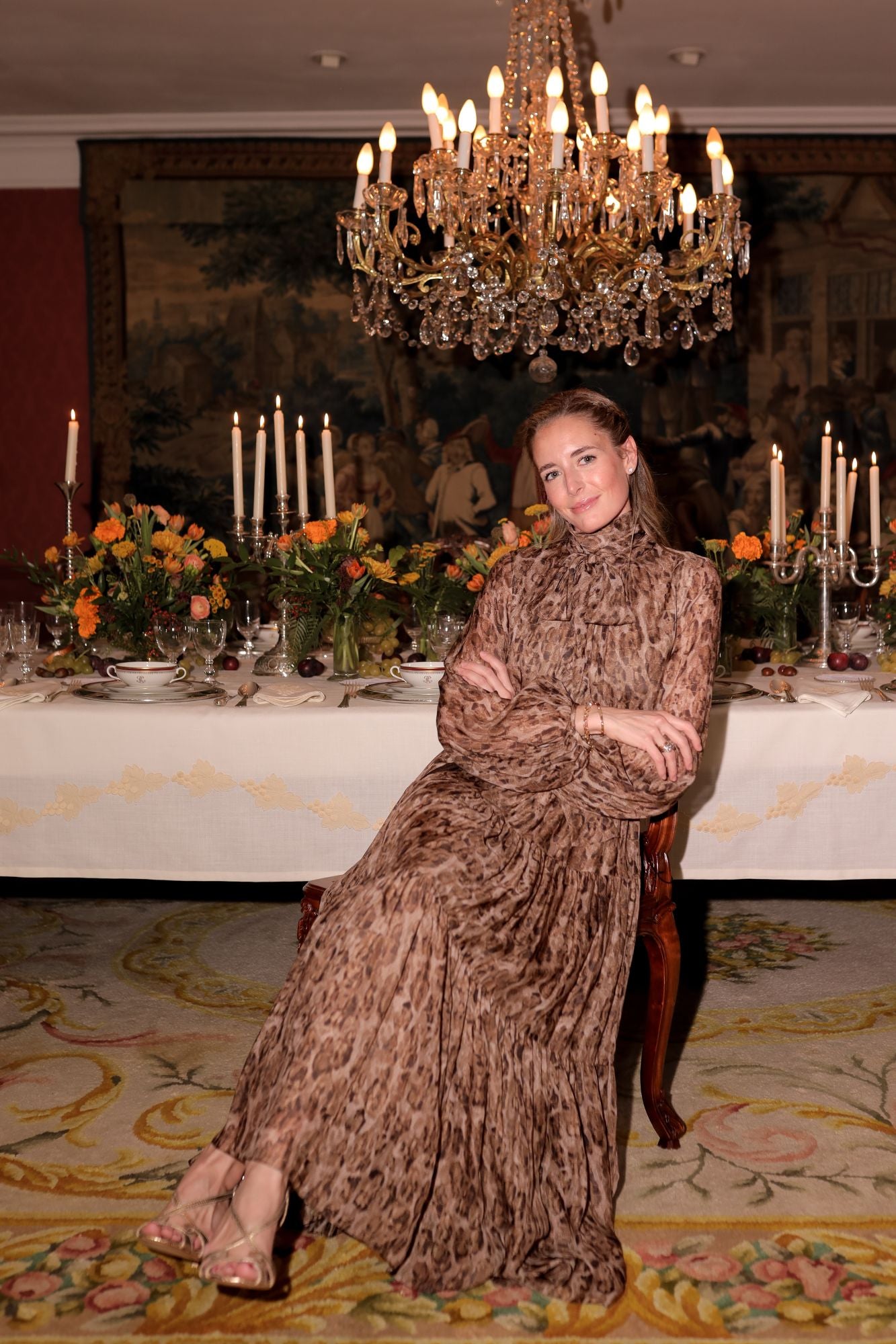 SANDALIA GADEA GRABADO ORO 9CM