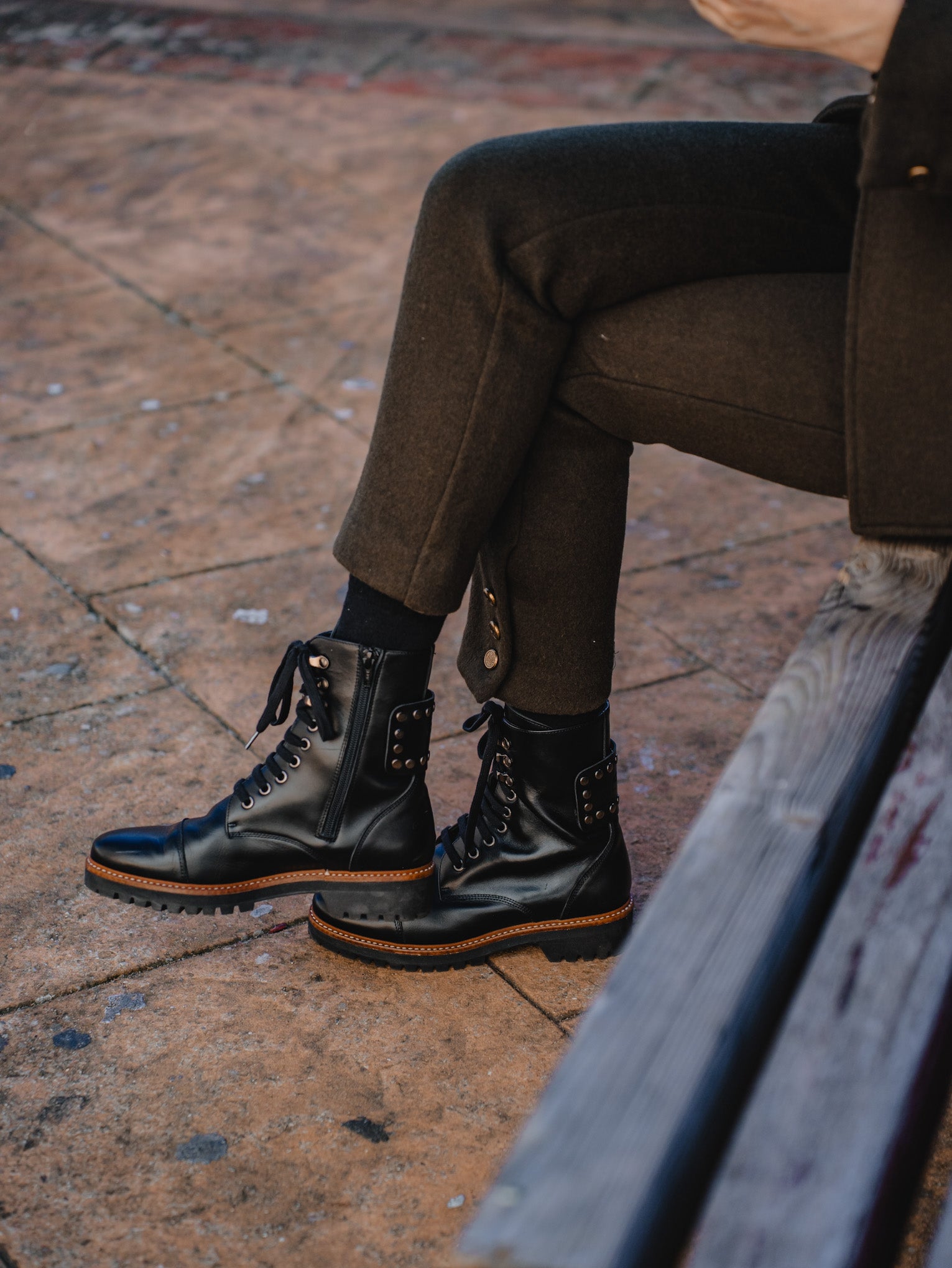 MILITY BOOTS BLACK 3.5CM