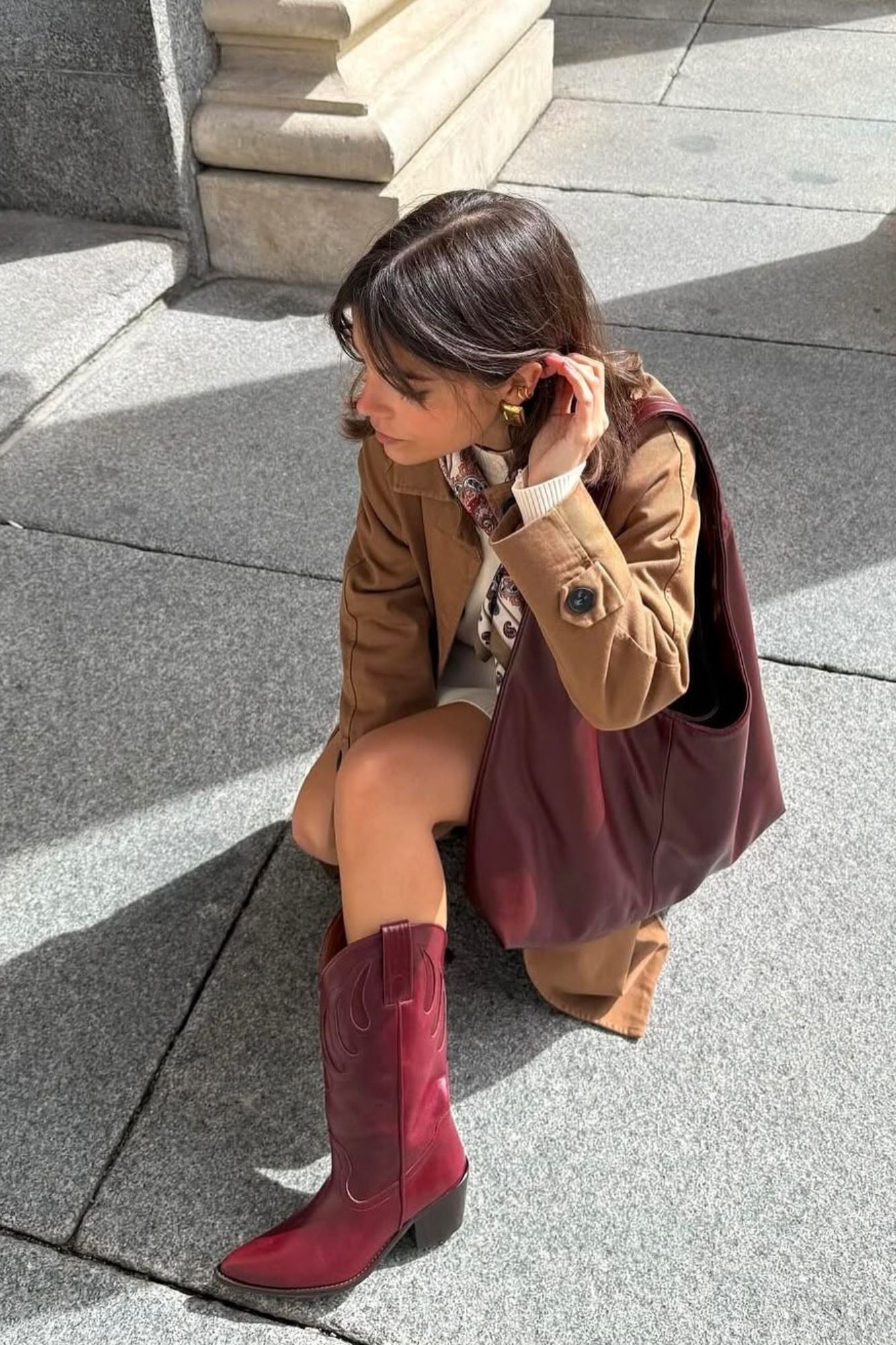 MESTIZO BOOTS BURGUNDY 7CM