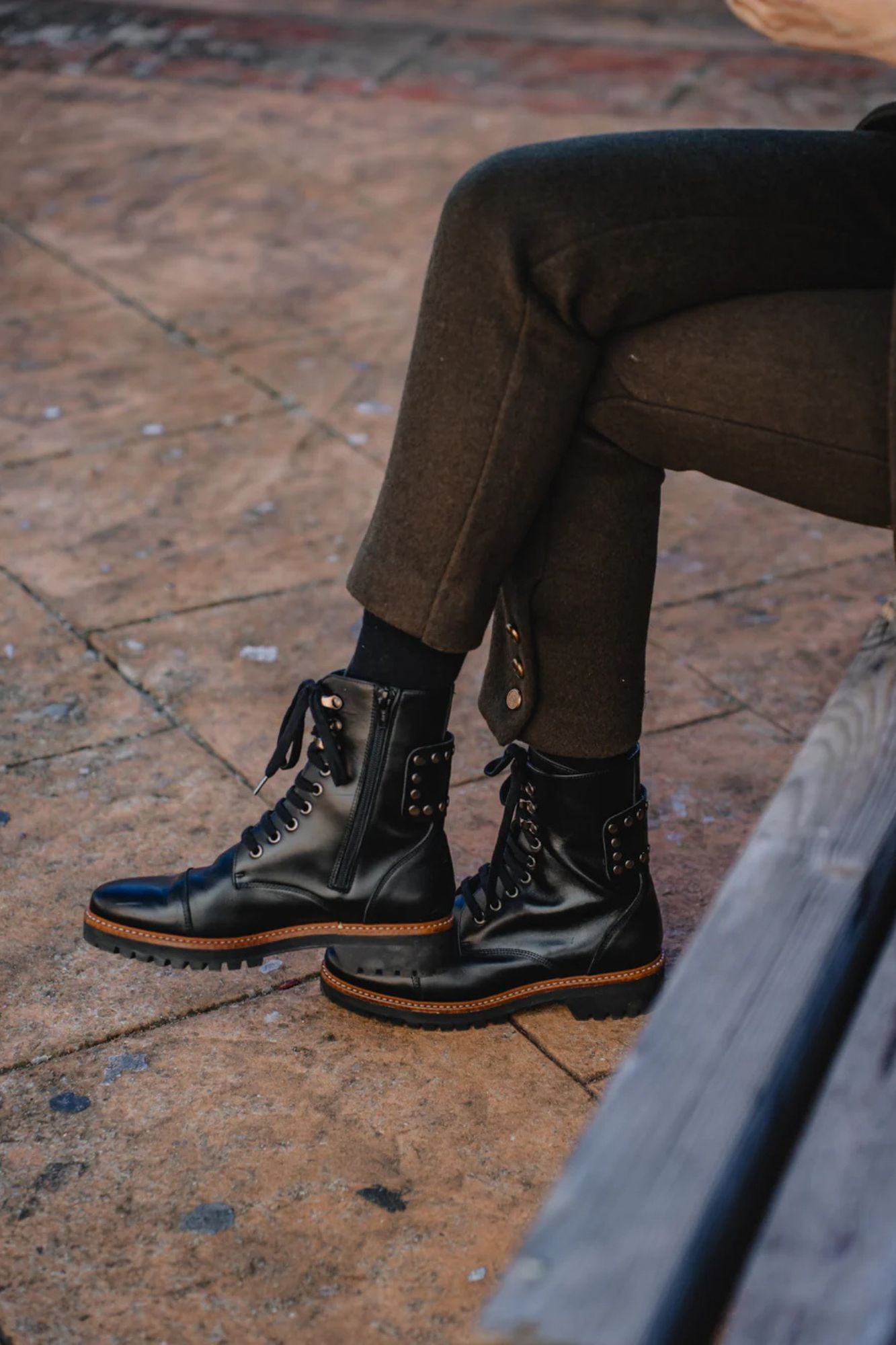 MILITY BOOTS NEGRAS 3.5CM