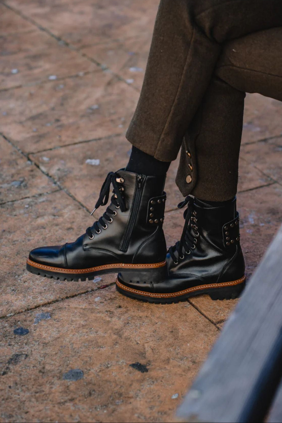 MILITY BOOTS NEGRAS 3.5CM