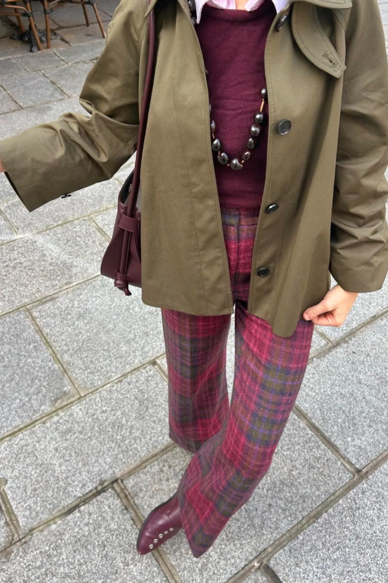 OXFORD BURDEOS 2.5CM