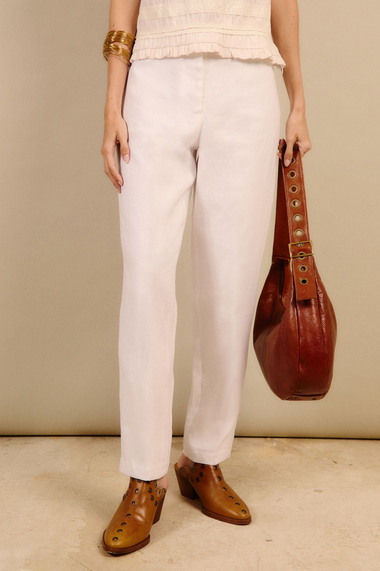 PANTALON LINO BLANCO