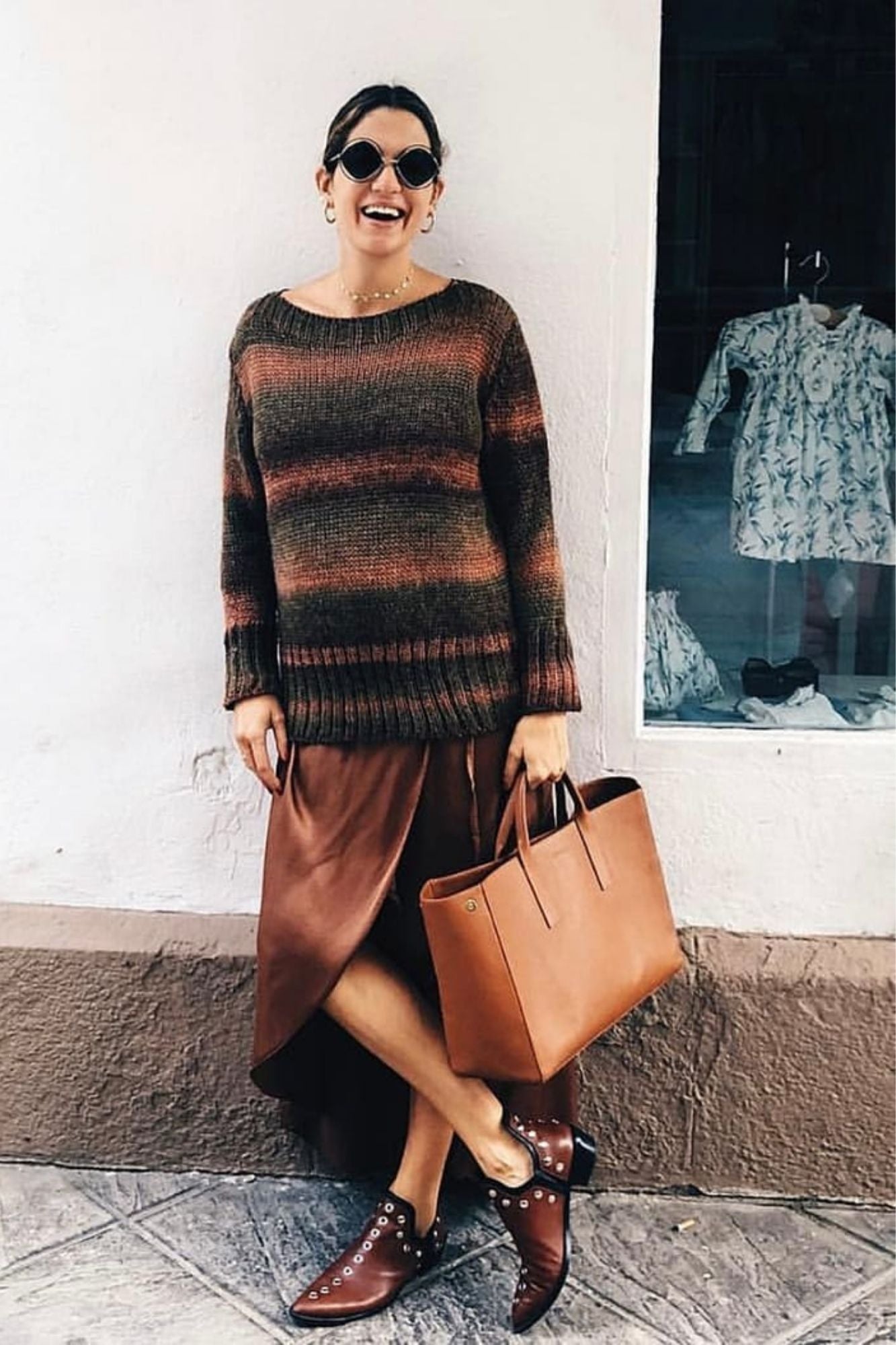 PUNKY BOOTS HAZELNUT GOLD STUDS 4CM