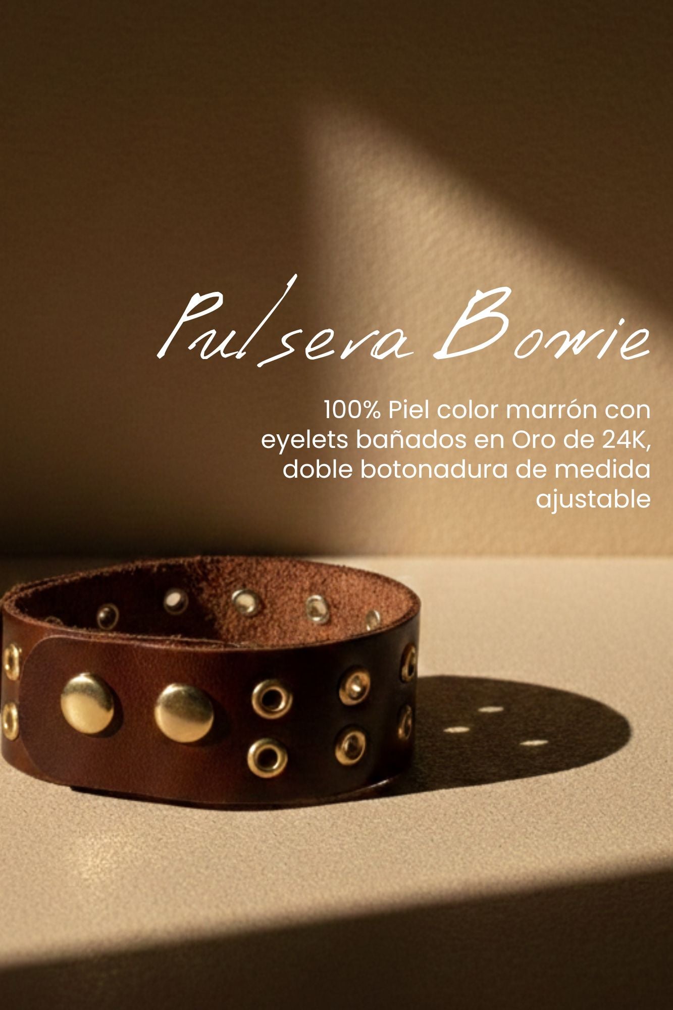 PULSERA BOWIE MARRON