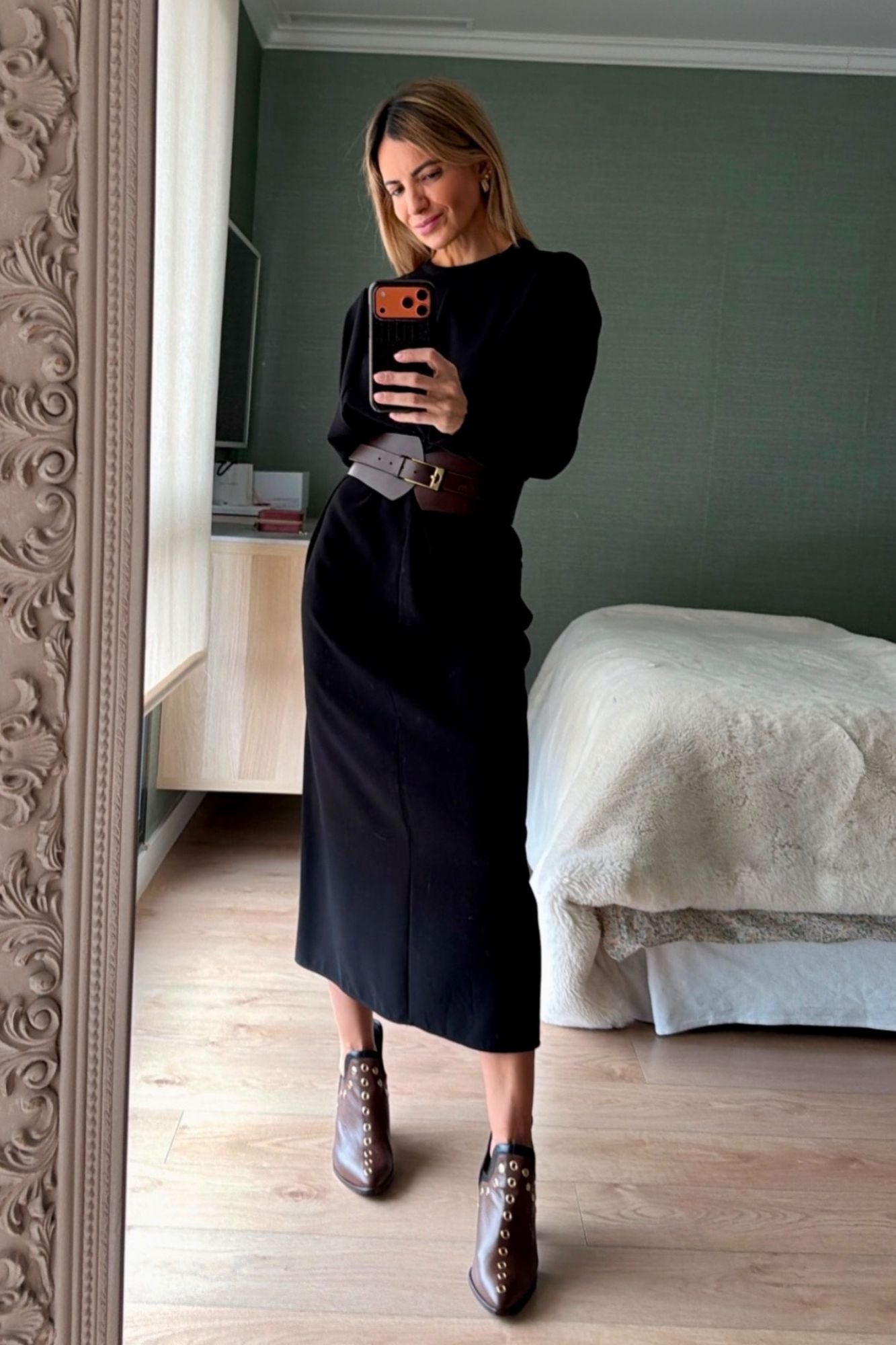 PUNKY BOOTS AVELLANA TACHAS ORO TACON 7CM