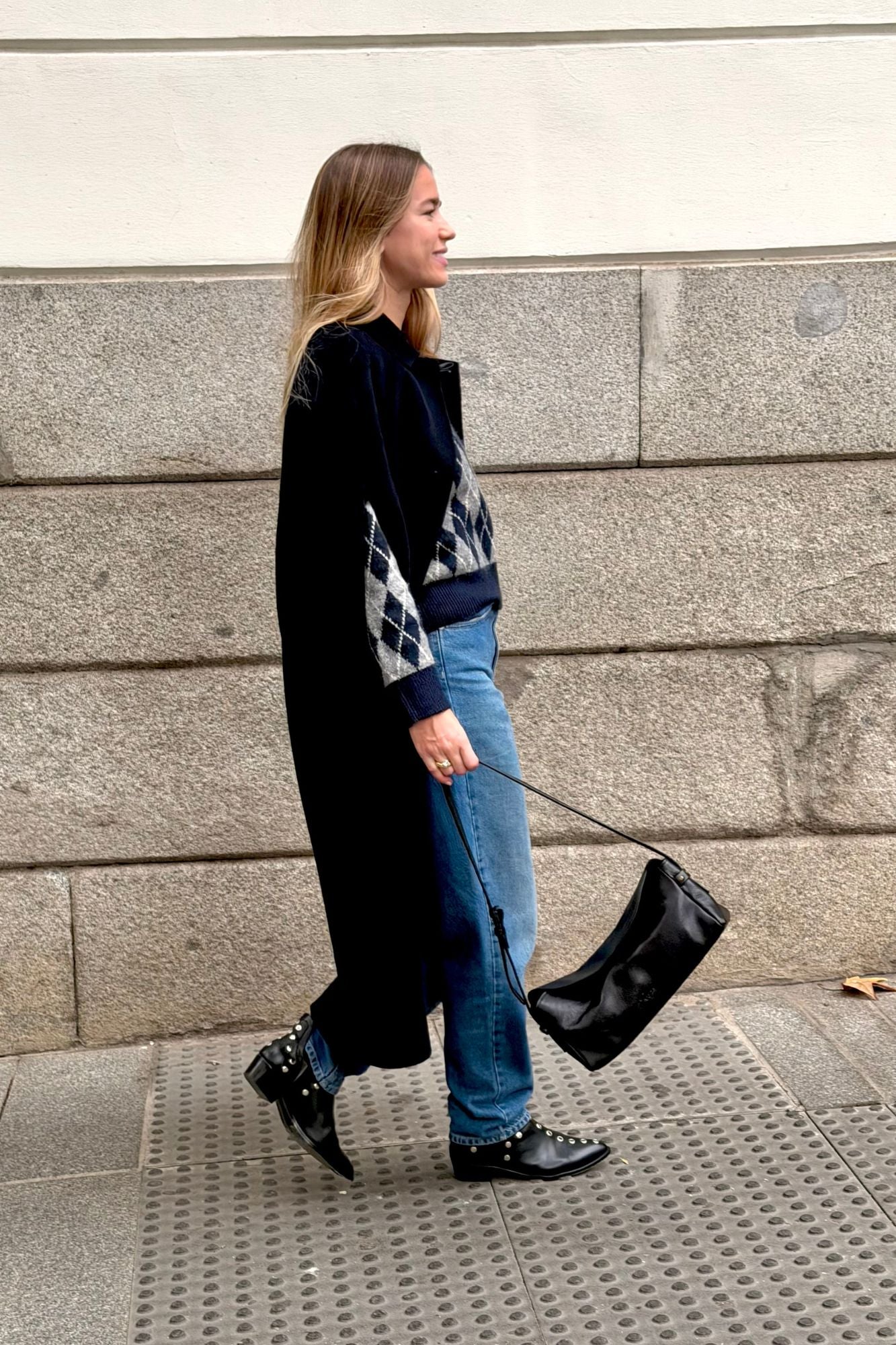 BOLSO BAGUETTE NEGRO