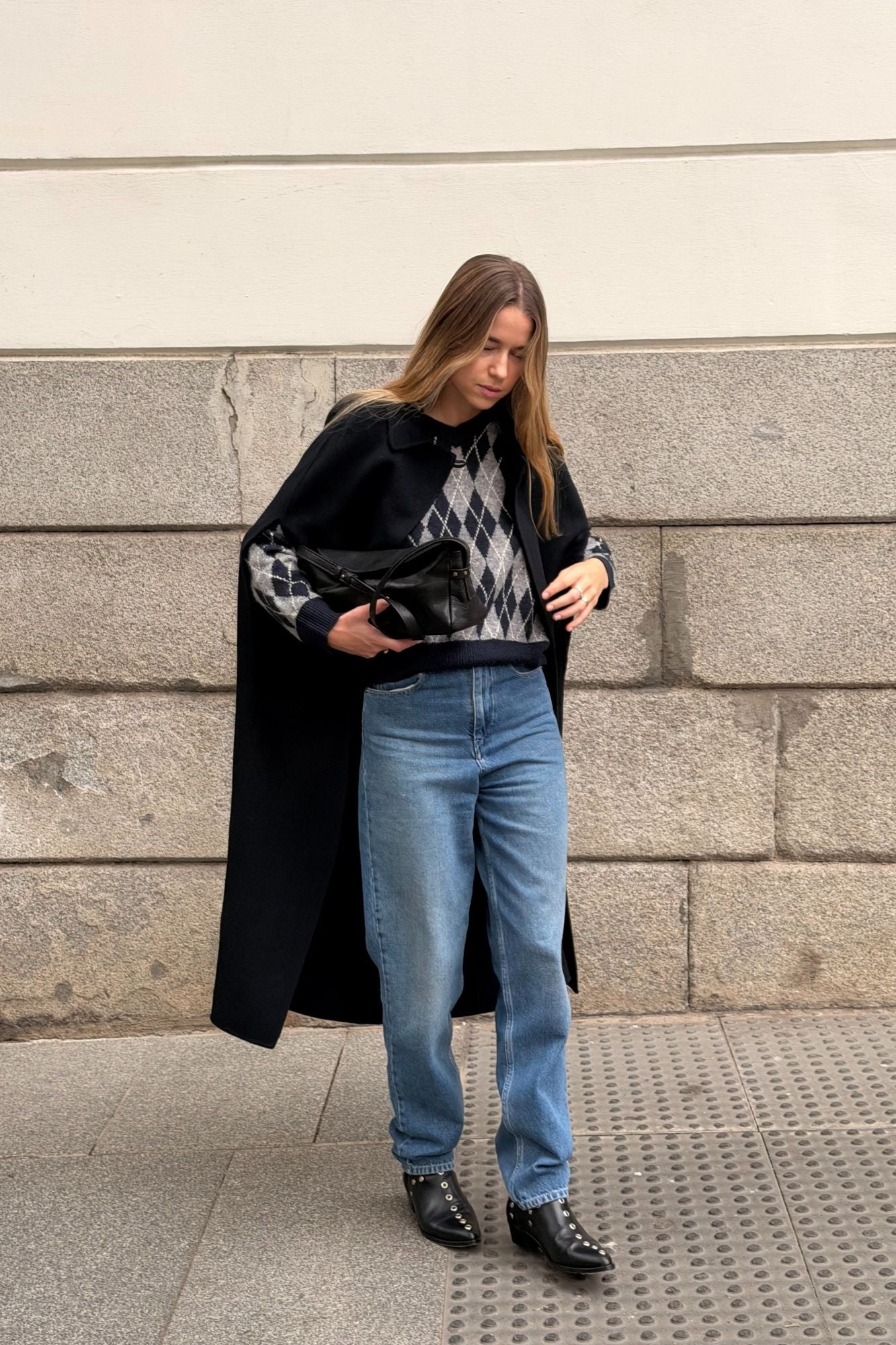 BOLSO BAGUETTE NEGRO