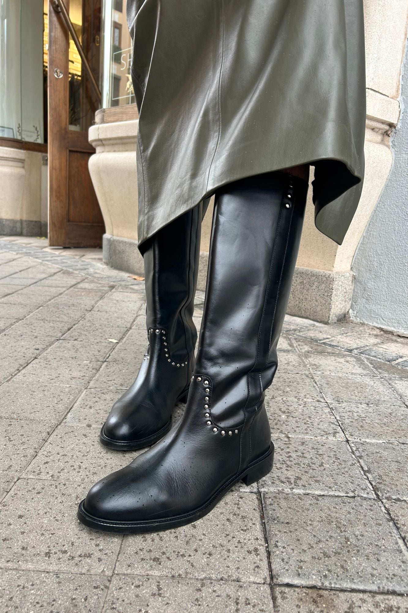 BOTTE D'ÉQUITATION NOIRE 2,5 CM