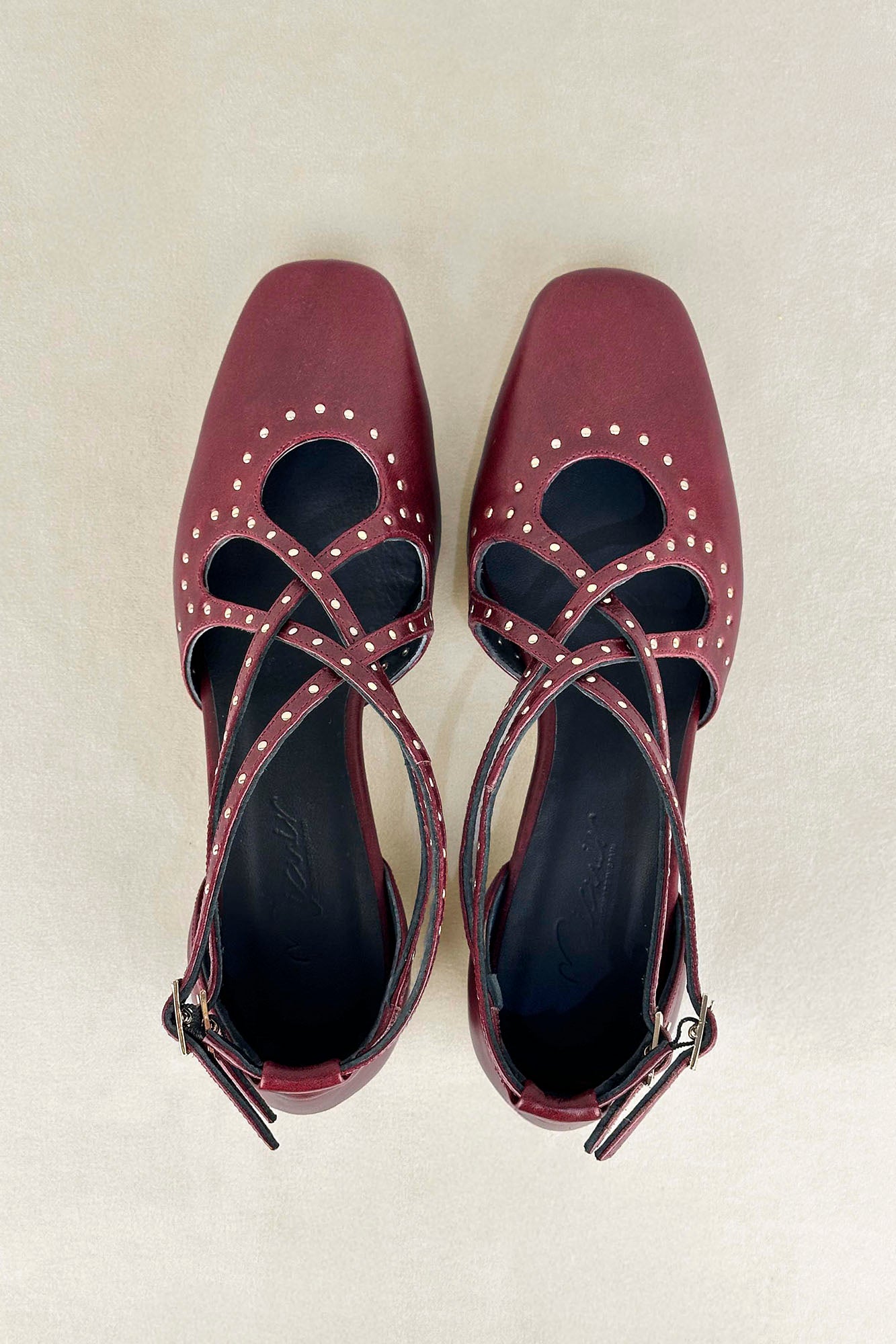 OLIVIA BURGUNDY PUMPS 3.5CM