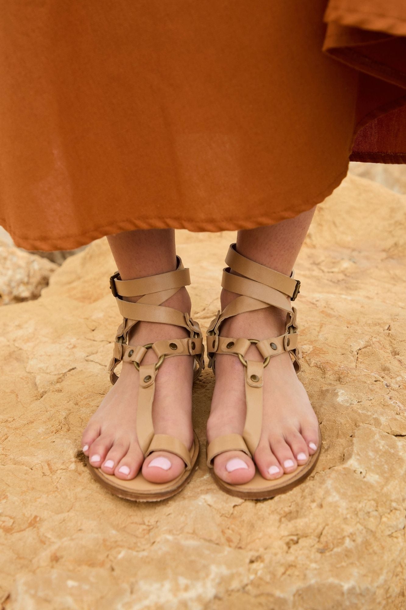 NUDE SLAVE SANDAL