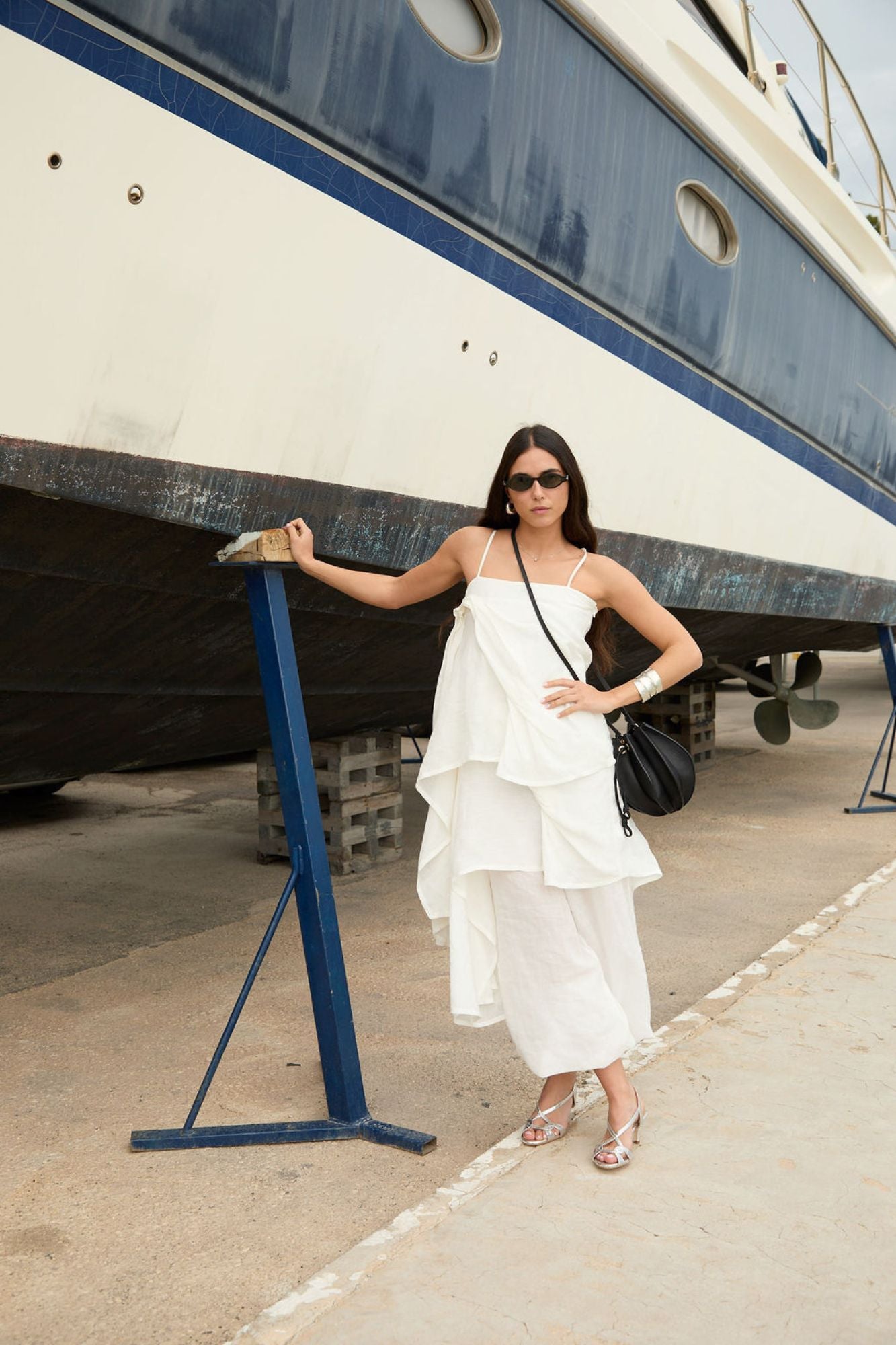 SANDALIA GADEA PETIT GRABADO PLATA 5.5CM