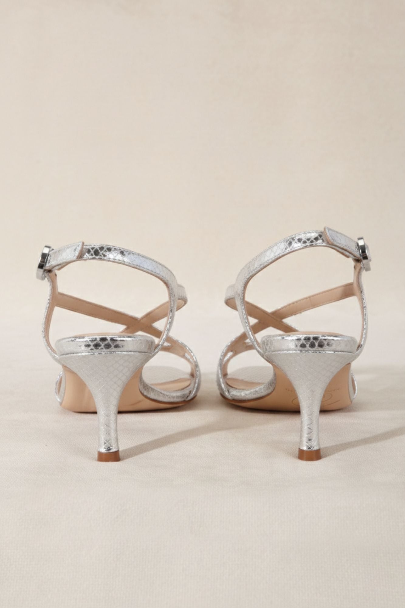 SANDALIA GADEA PETIT GRABADO PLATA 5.5CM