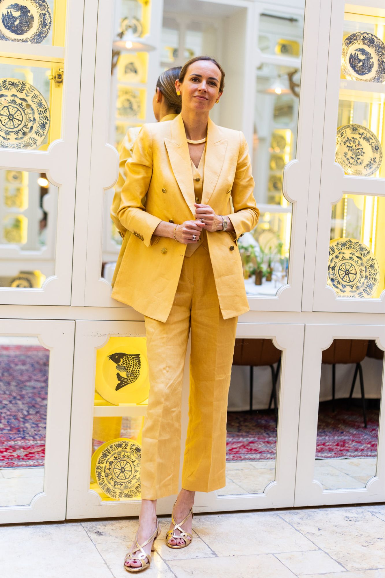 GADEA PETIT SANDAL, GOLD ENGRAVED, 5.5 CM