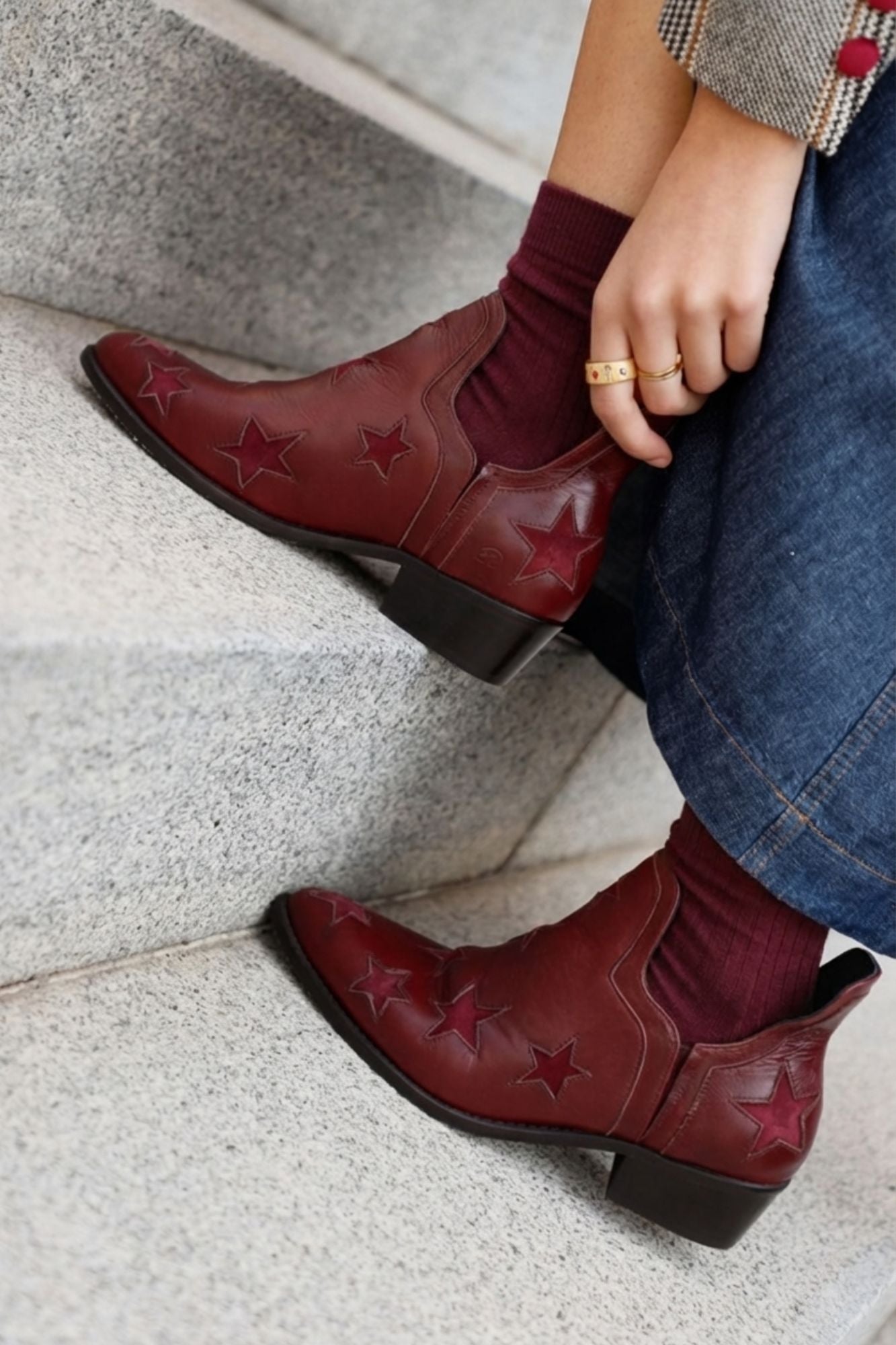 Bottes Star bordeaux 4 cm