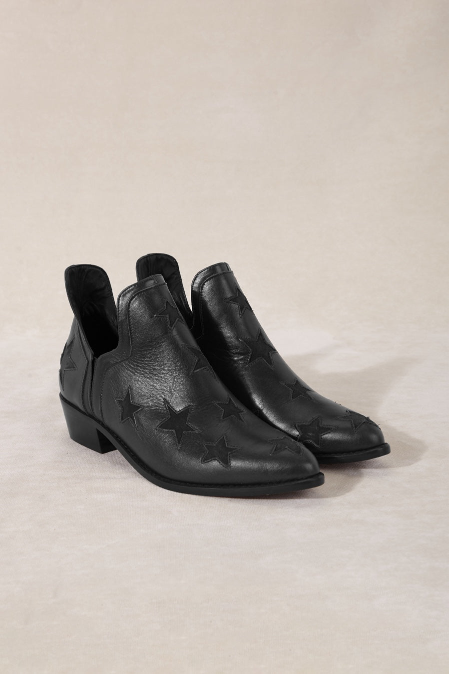 STAR BOOTS BLACK 4CM