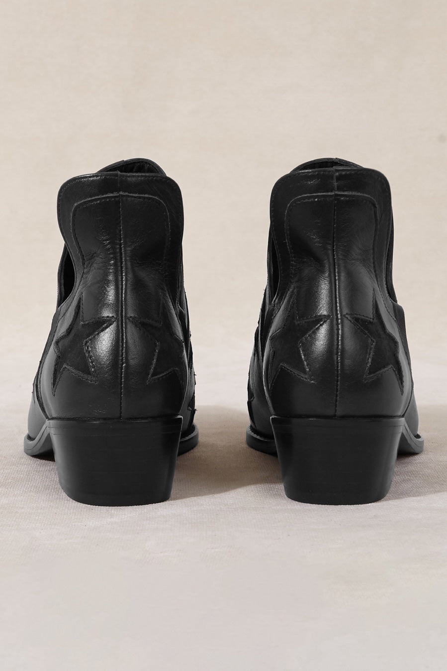STAR BOOTS BLACK 4CM