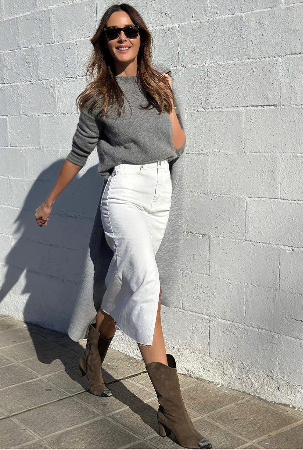 GIGI BOOTS ANTE KHAKI 6.5CM