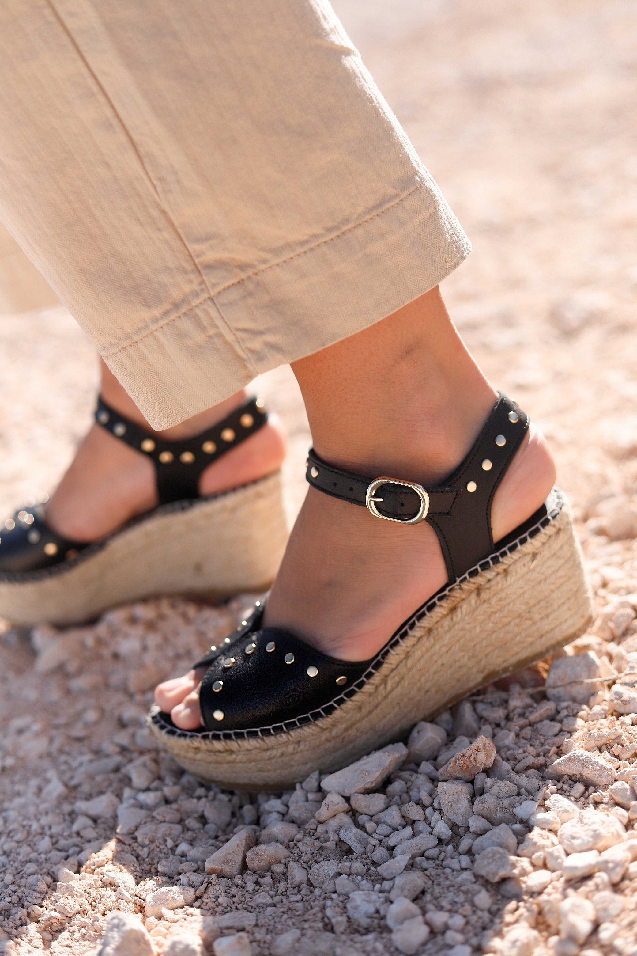 SANDALIA MALIA NEGRO 7CM