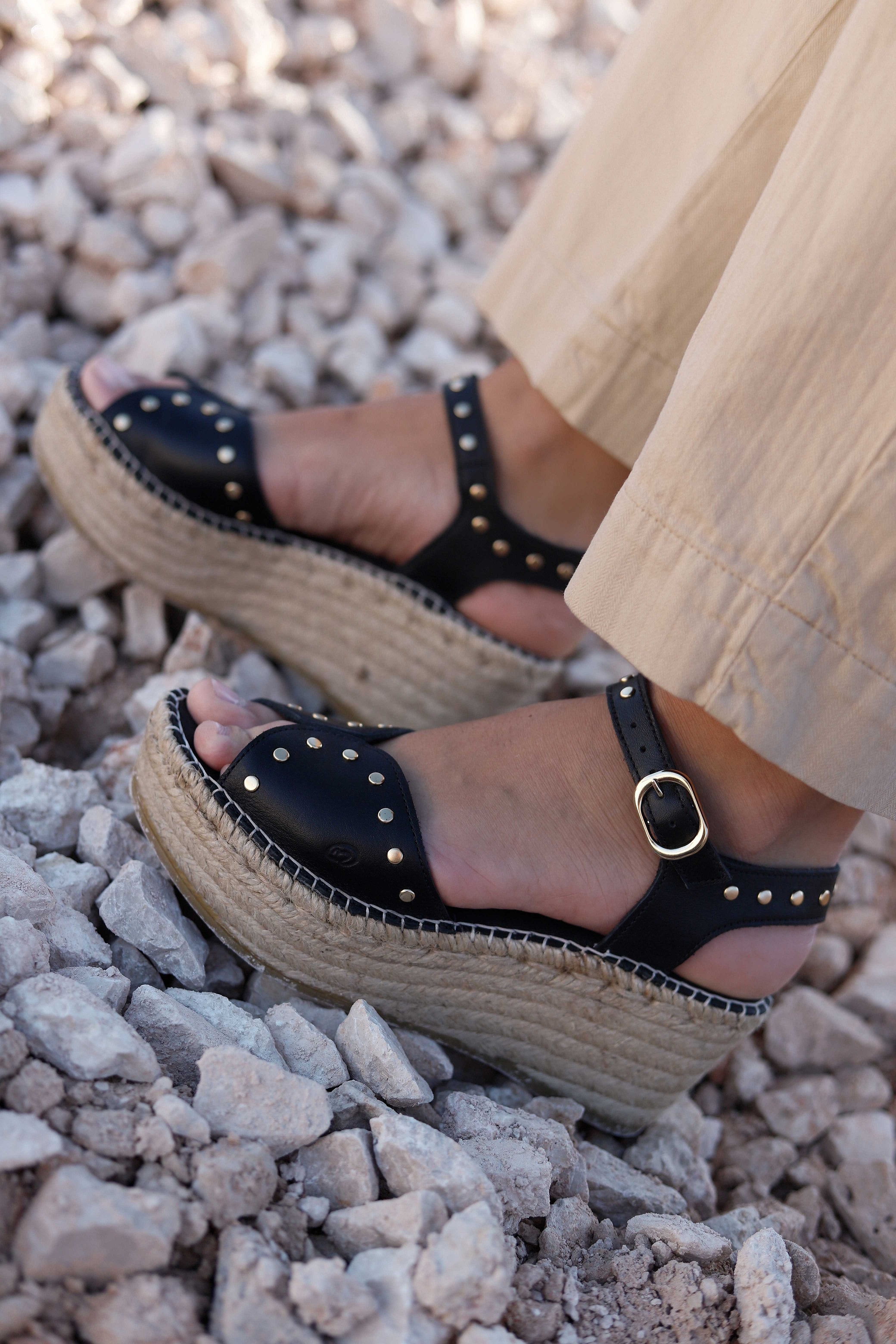 SANDALIA MALIA NEGRO 7CM