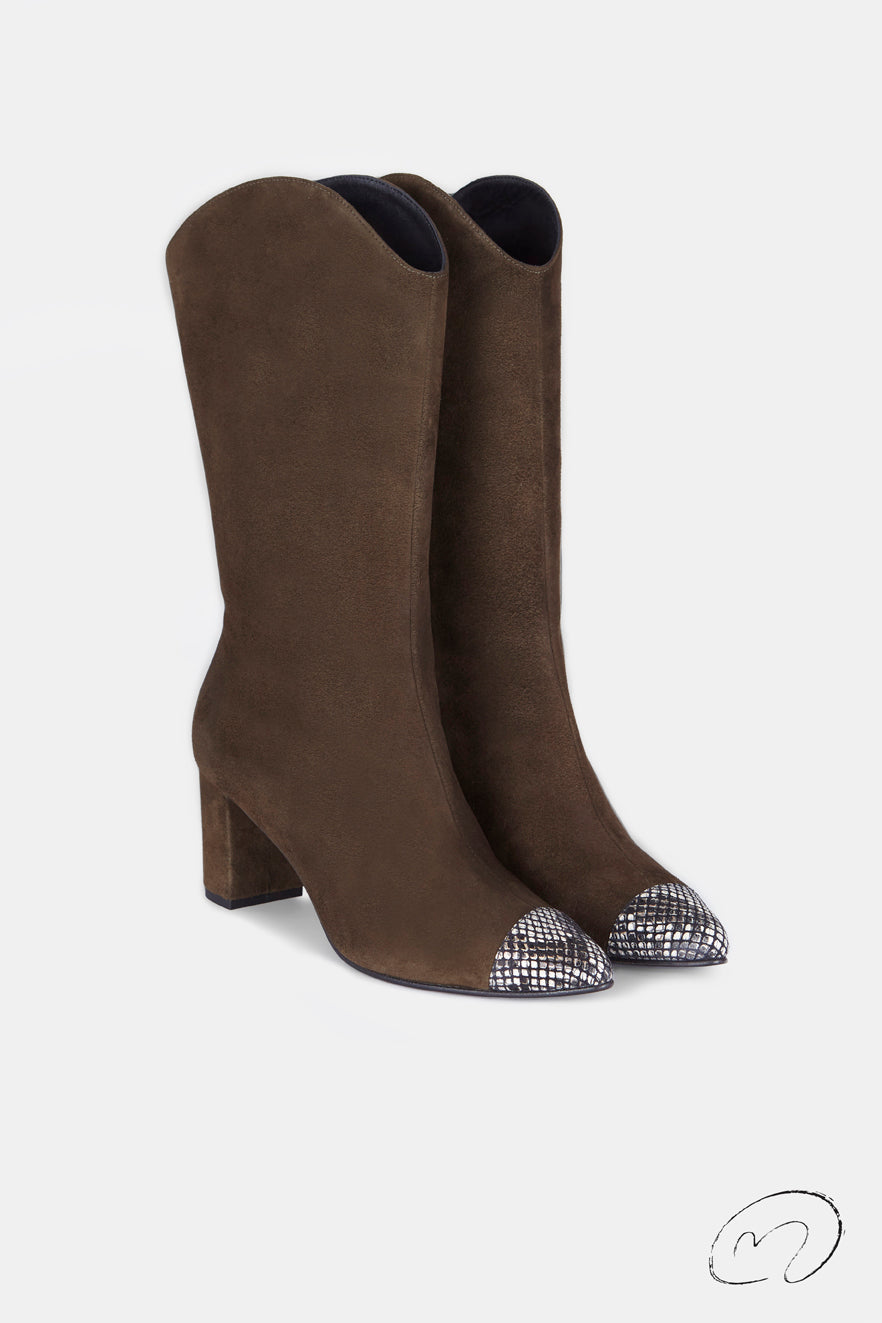 GIGI BOOTS ANTE KHAKI 6.5CM