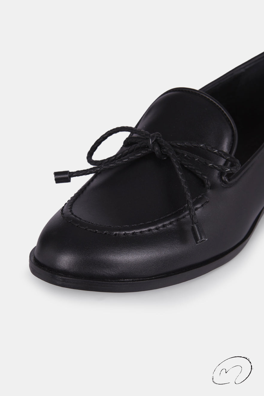 MOCCASIN PARIS BLACK 2CM