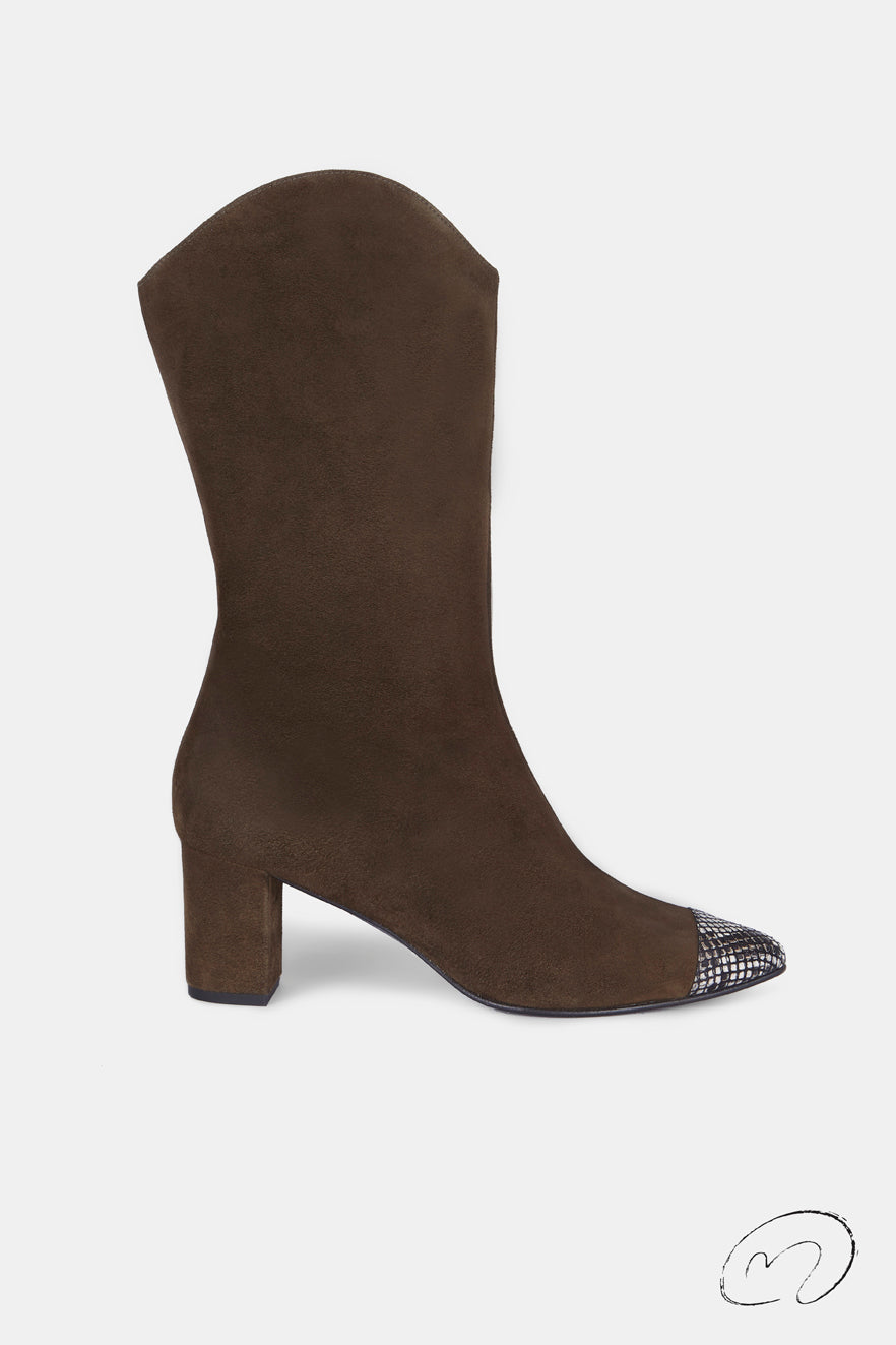 GIGI BOOTS ANTE KHAKI 6.5CM
