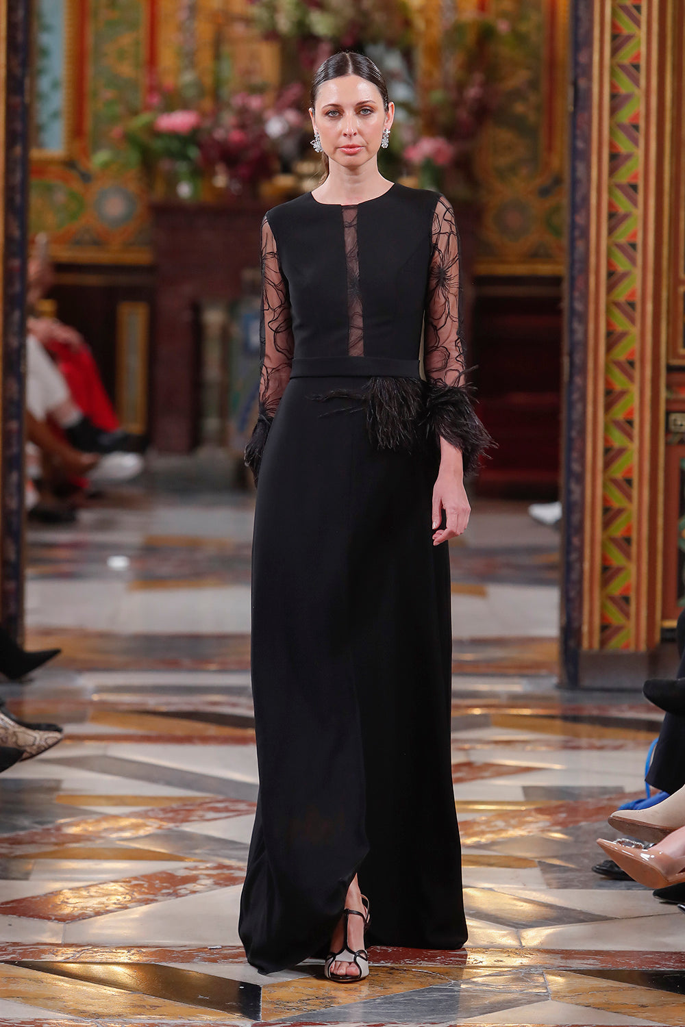 SANDALIA MIA BLANCO Y NEGRO 7 CM