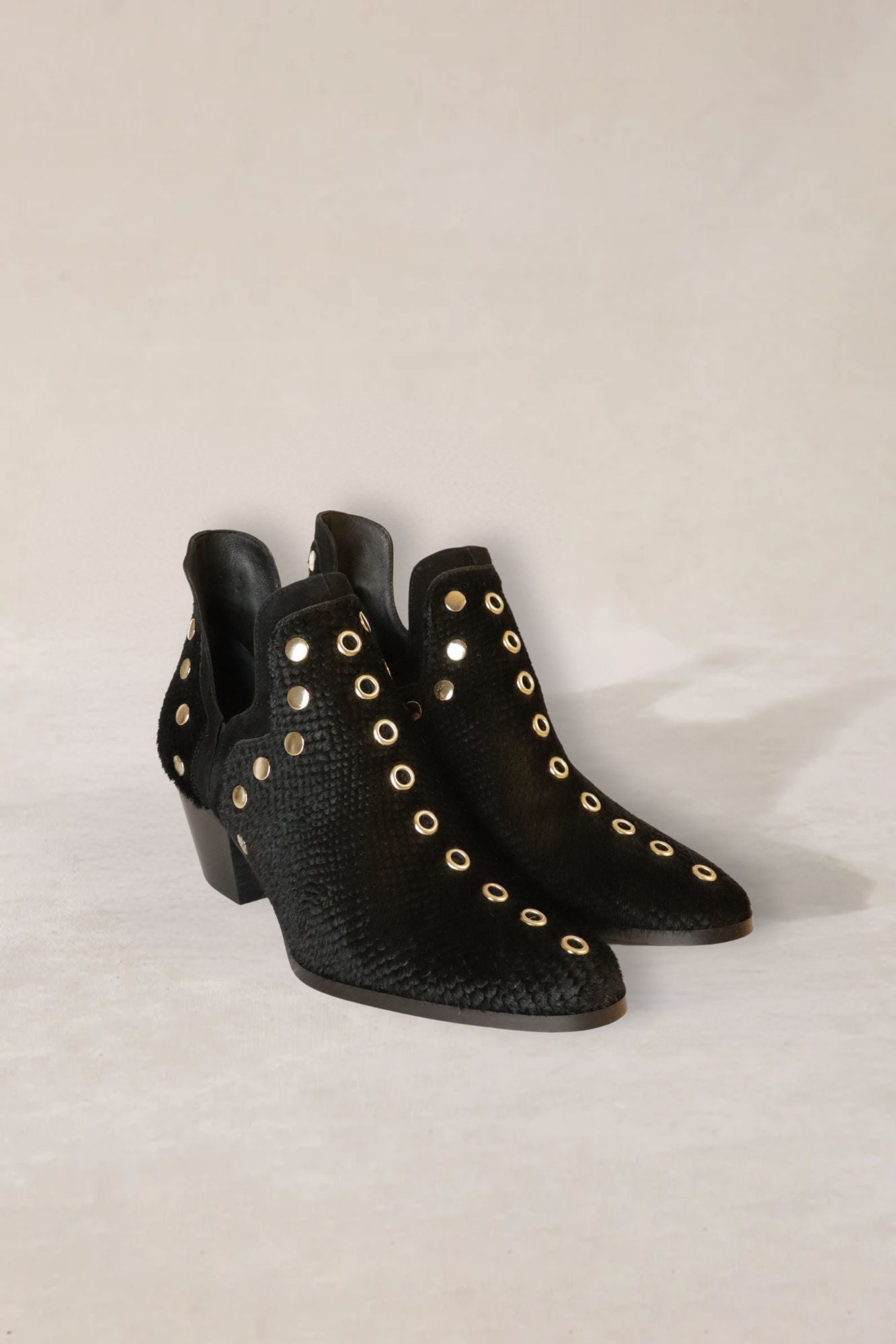 PUNKY BOOTS SPECIAL EDITION GRABADO PELO NEGRO 6CM