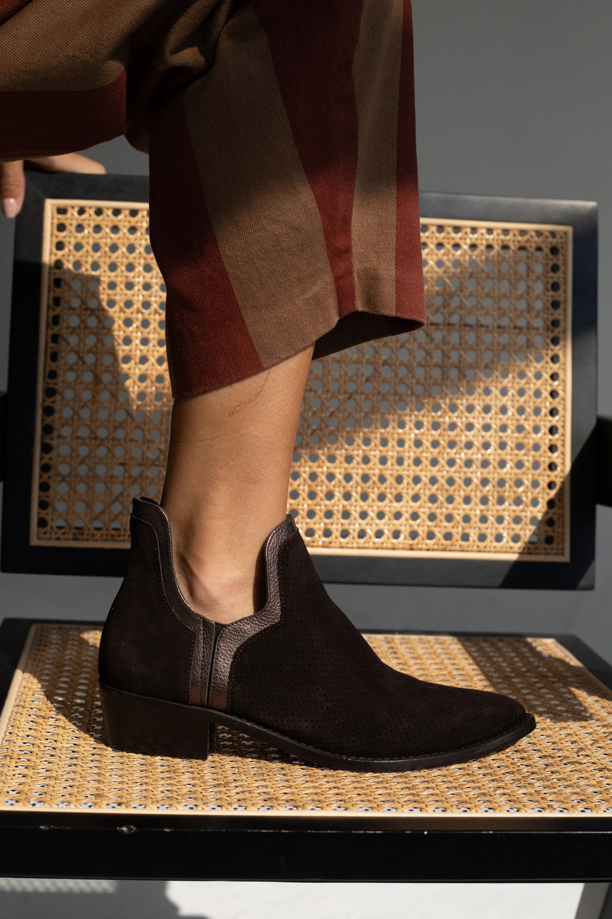 FRIDA BOOTS ANTE CHOCOLATE 4CM