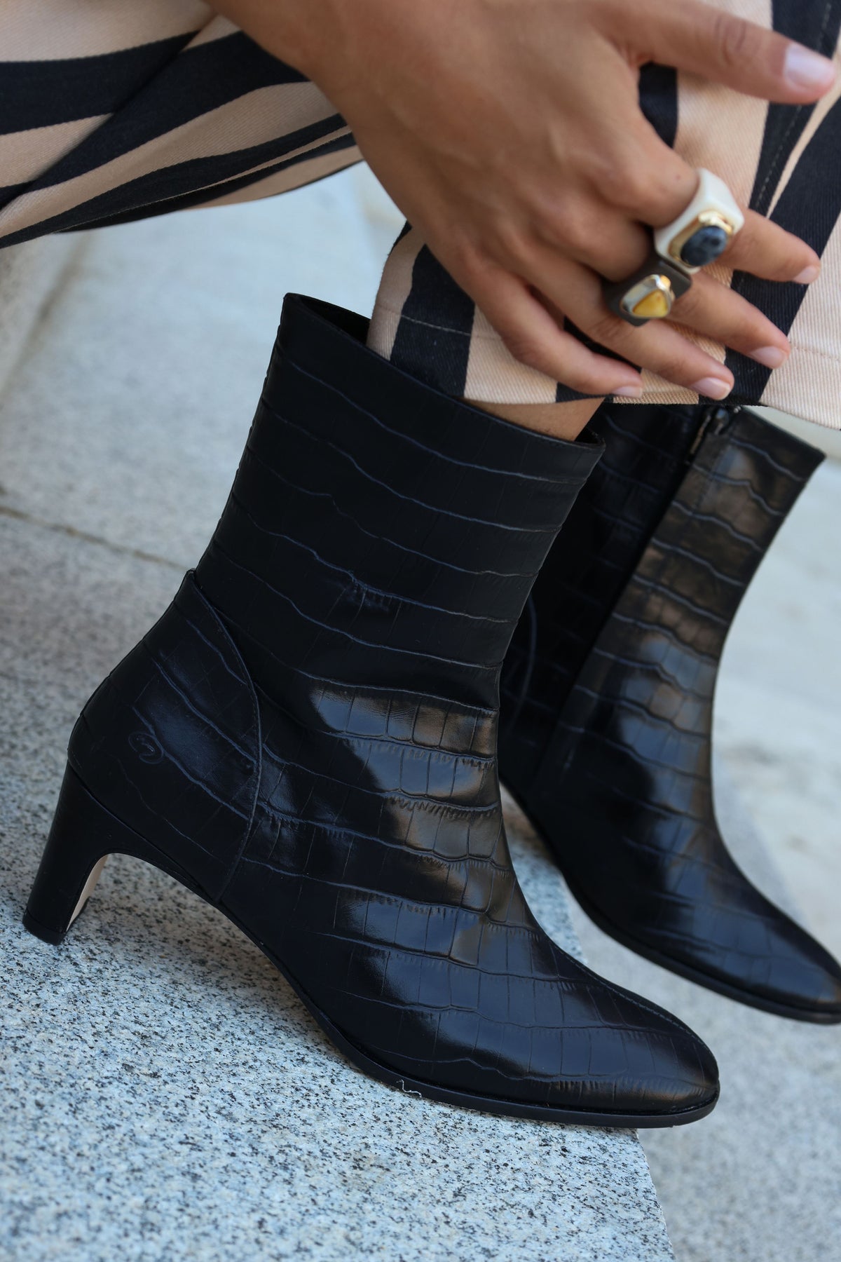 BOTIN COCO GAELLE NEGRO 4.5CM