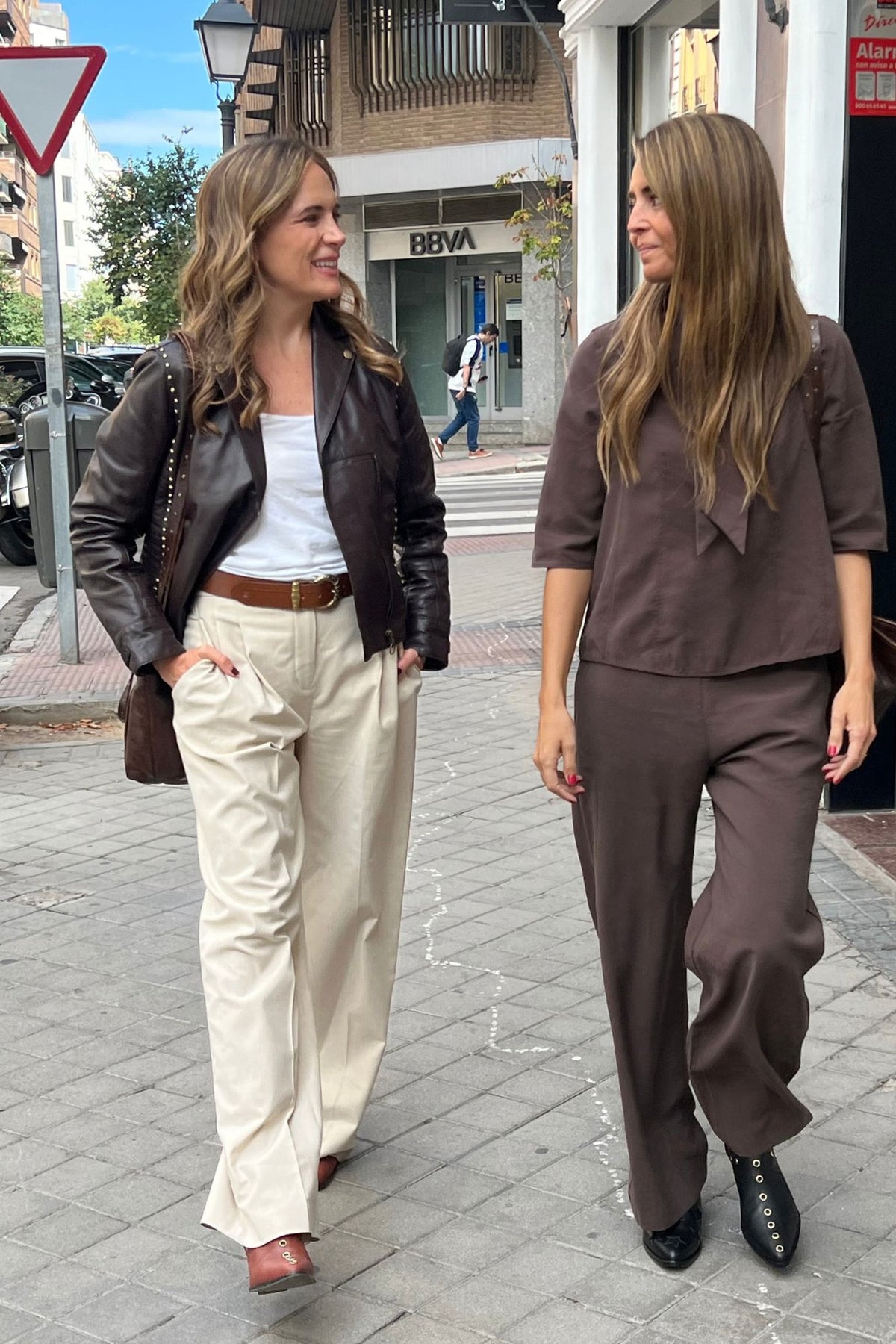 VESTE DE MOTARDE EN NAPA CHOCOLAT 