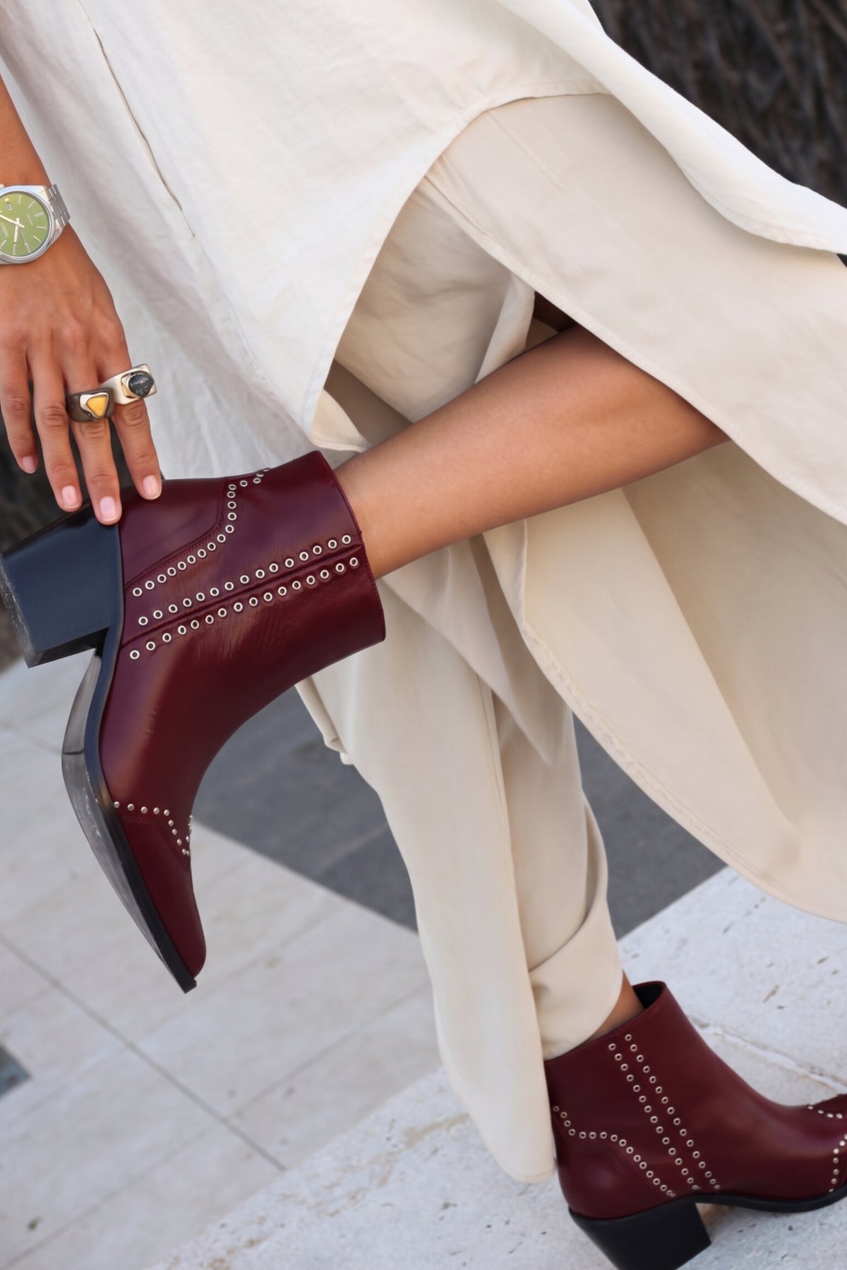 BOTTINE JOANNA BORDEAUX