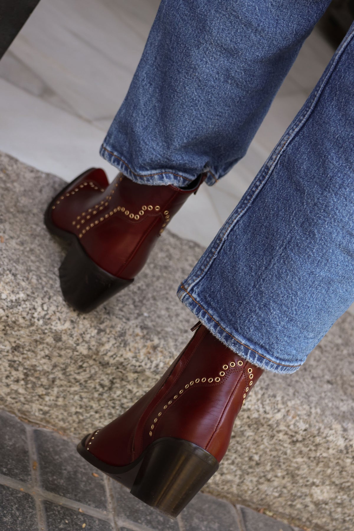 BOTIN JOANNA BURDEOS TACON 7CM