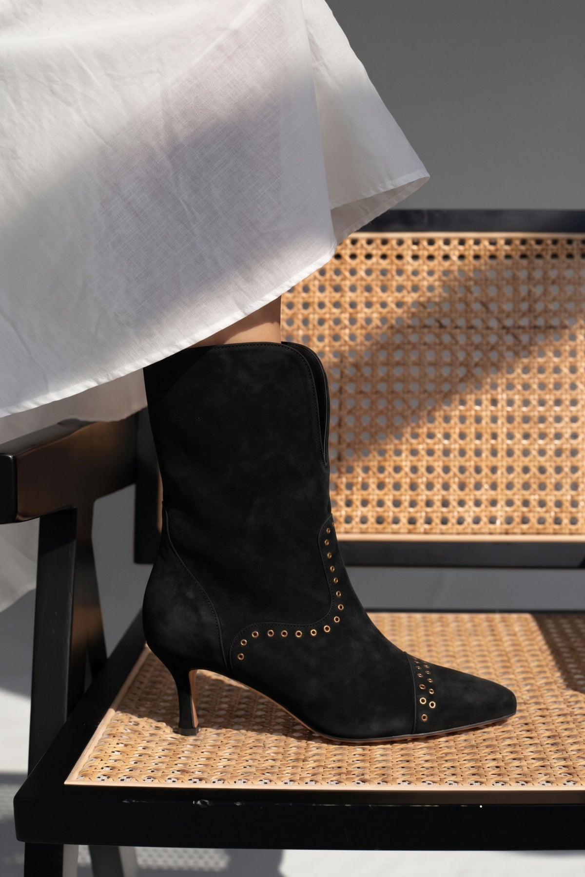 BOTA ROMA ANTE NEGRO 7CM