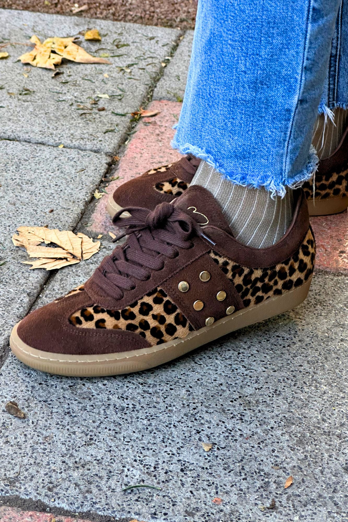 SNEAKER CHOCOLATE LEOPARDO