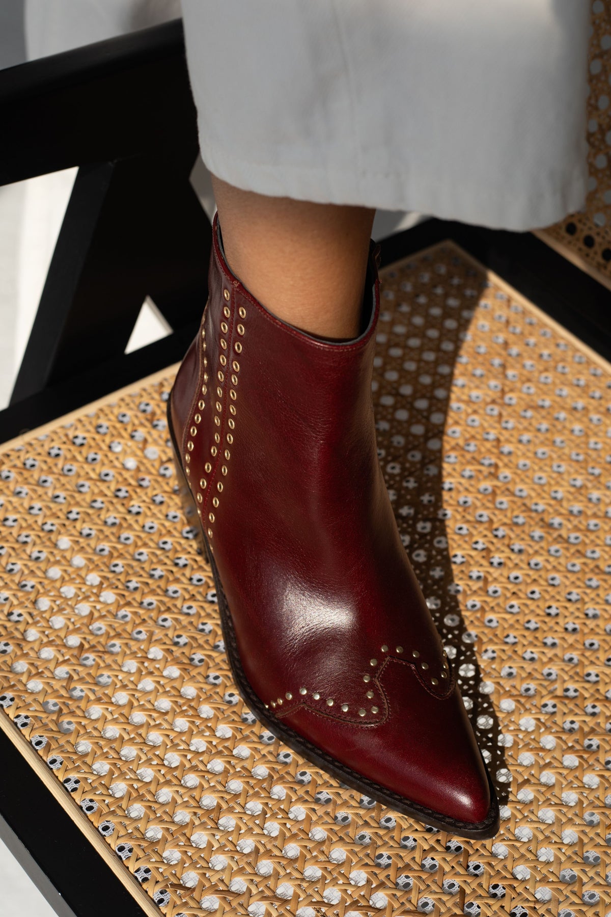 BOTIN JOANNA BURDEOS TACON 7CM