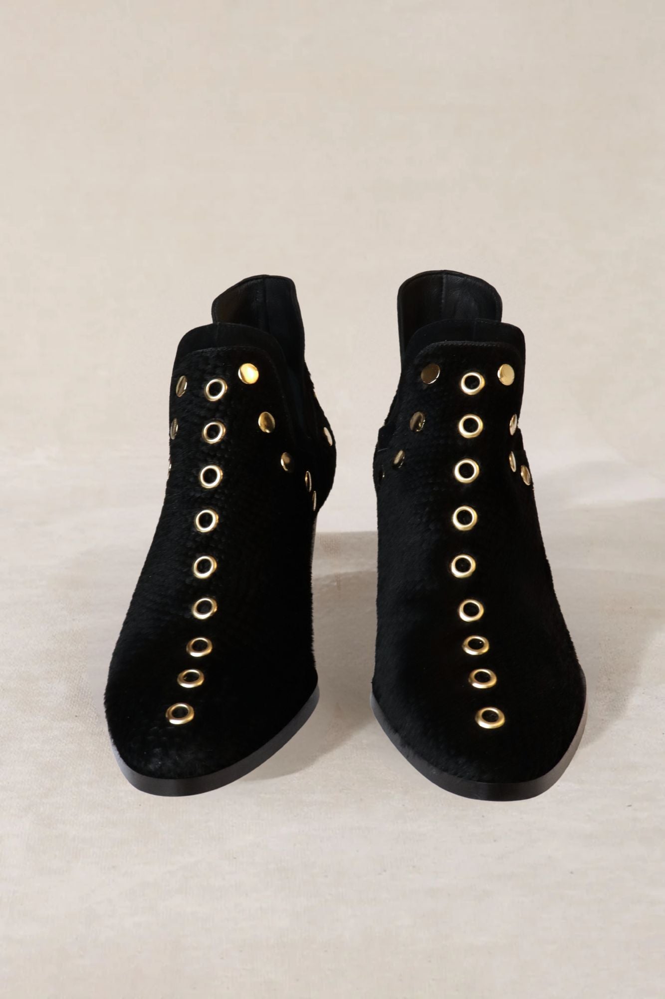 PUNKY BOOTS SPECIAL EDITION GRABADO PELO NEGRO 6CM