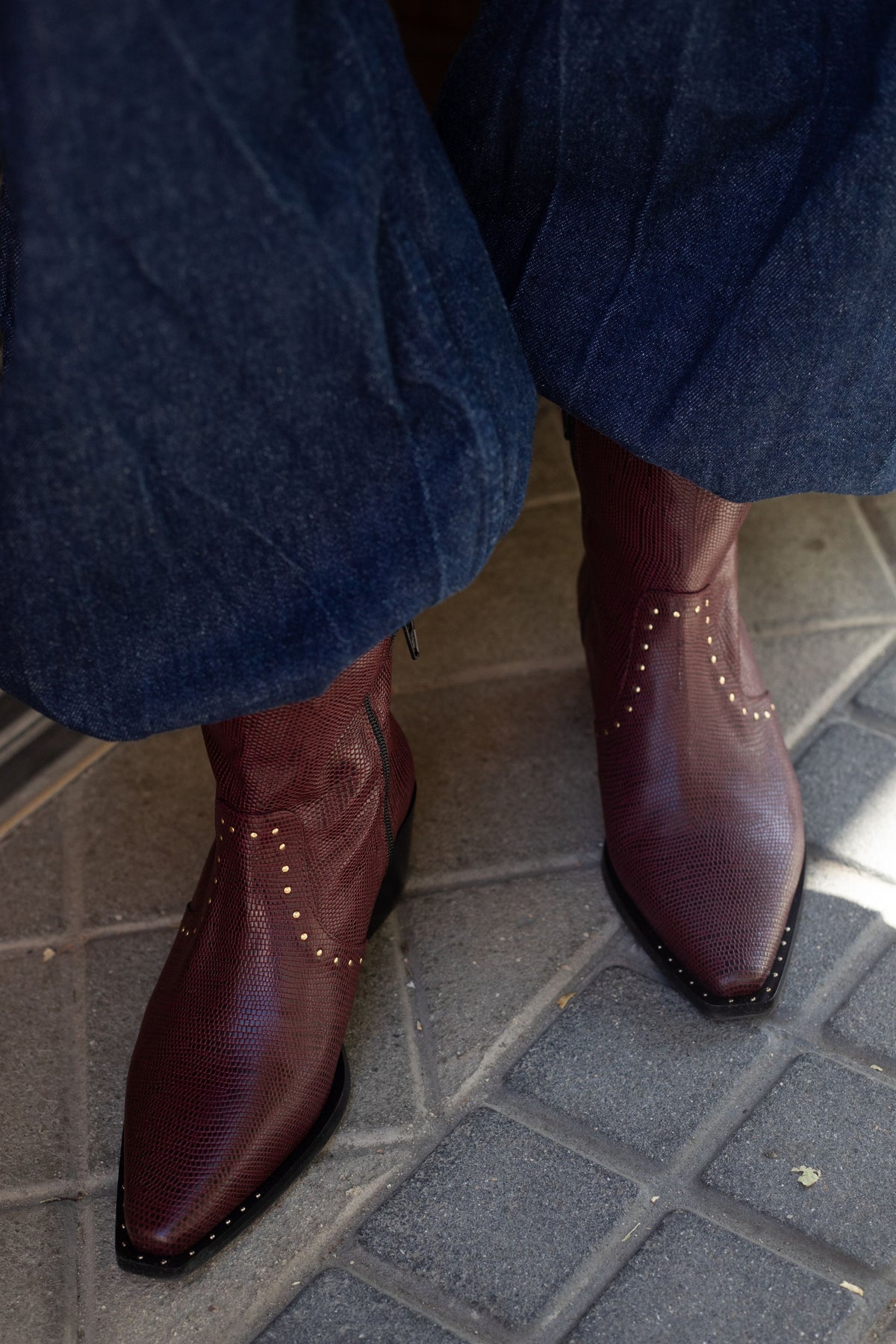 BOTIN VEGA TEJUS BURDEOS 5CM