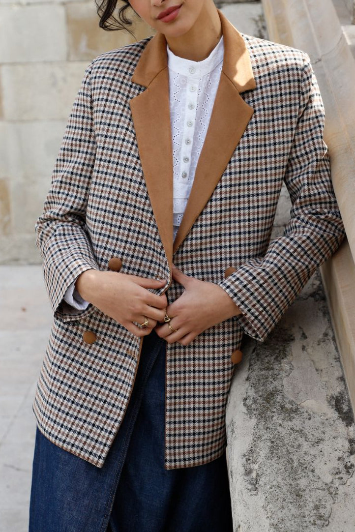 AMERICANA COMBINADA SOLAPAS CAMEL