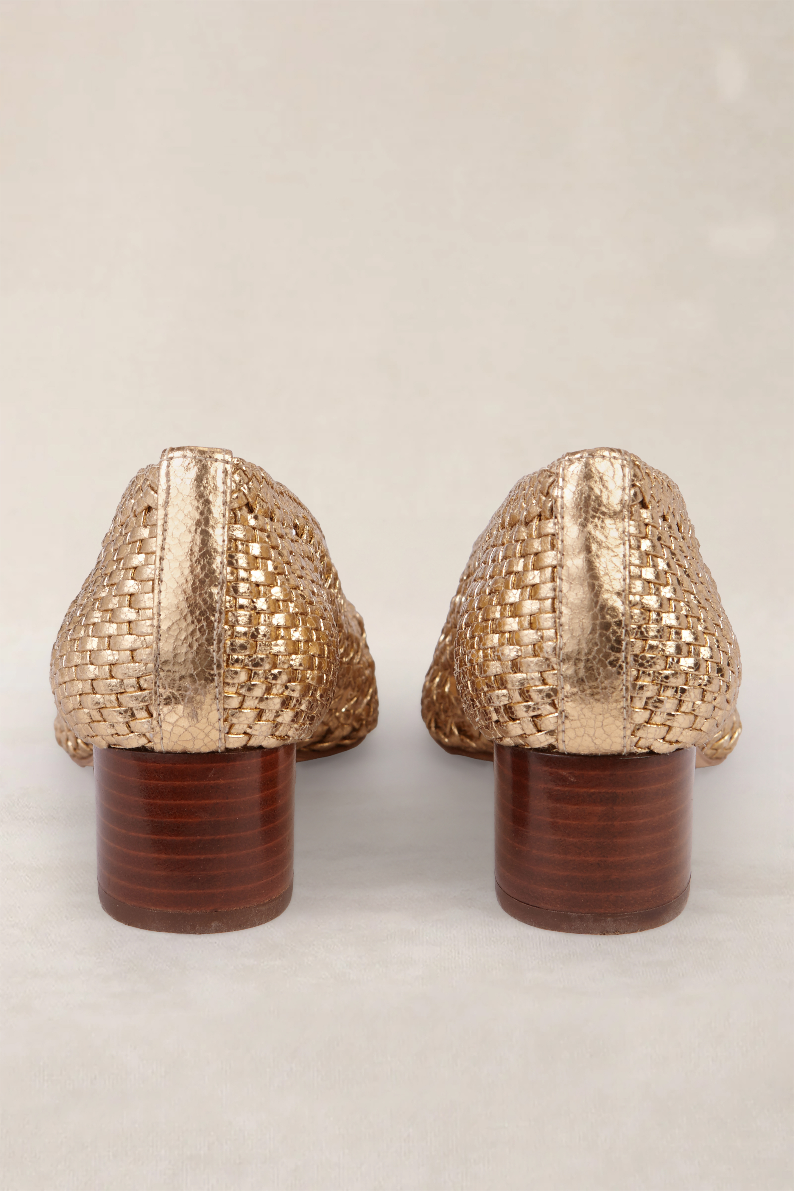 BRAIDED BALLERINA SOFIA GOLD 1CM