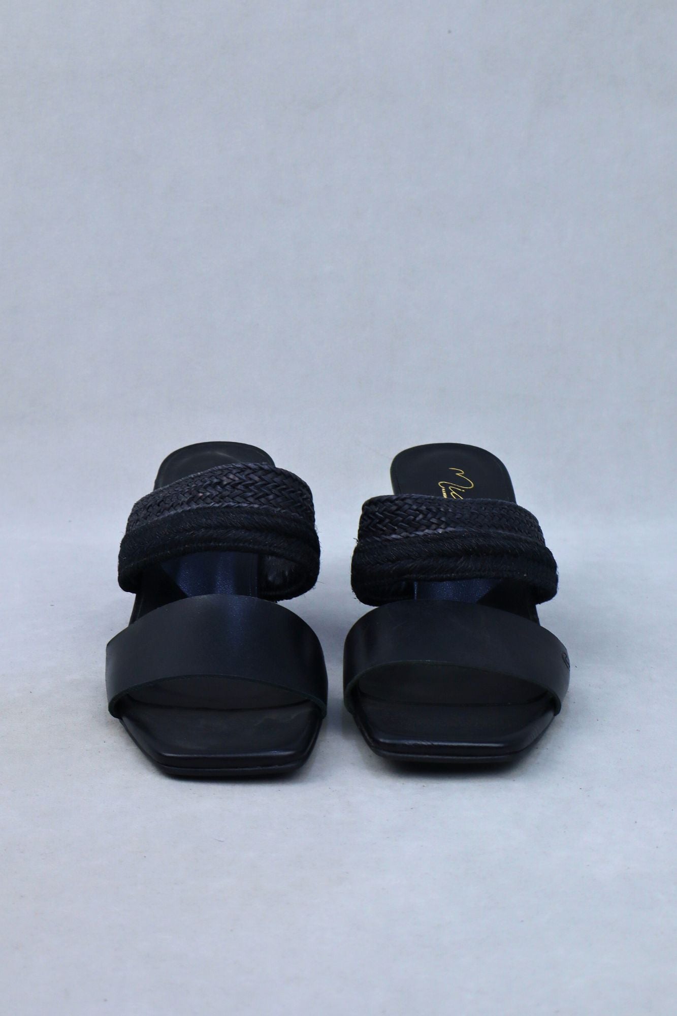 Sandales noires FIRA 7 cm