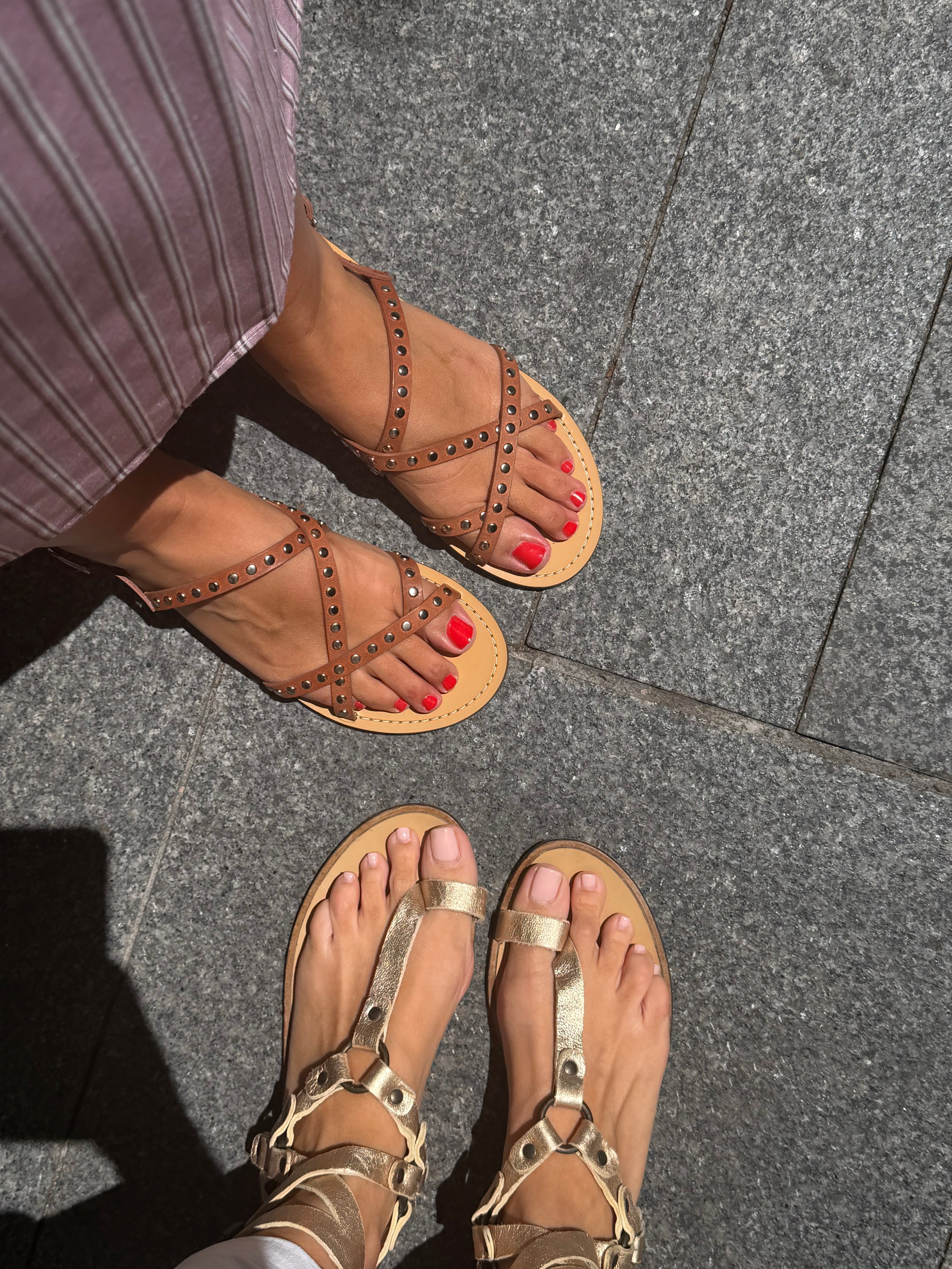 LEATHER SLAVE SANDALS