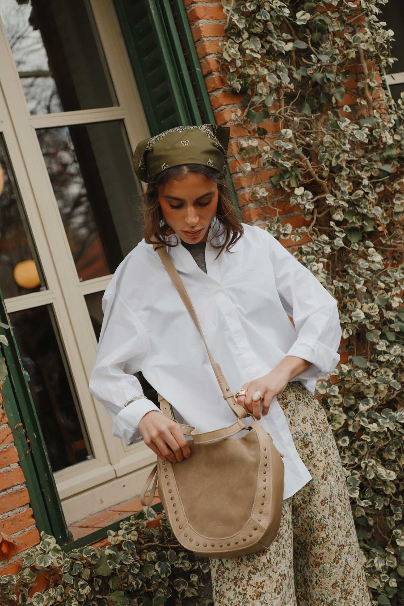 BOLSO HOBBO COMBINADO TAUPE